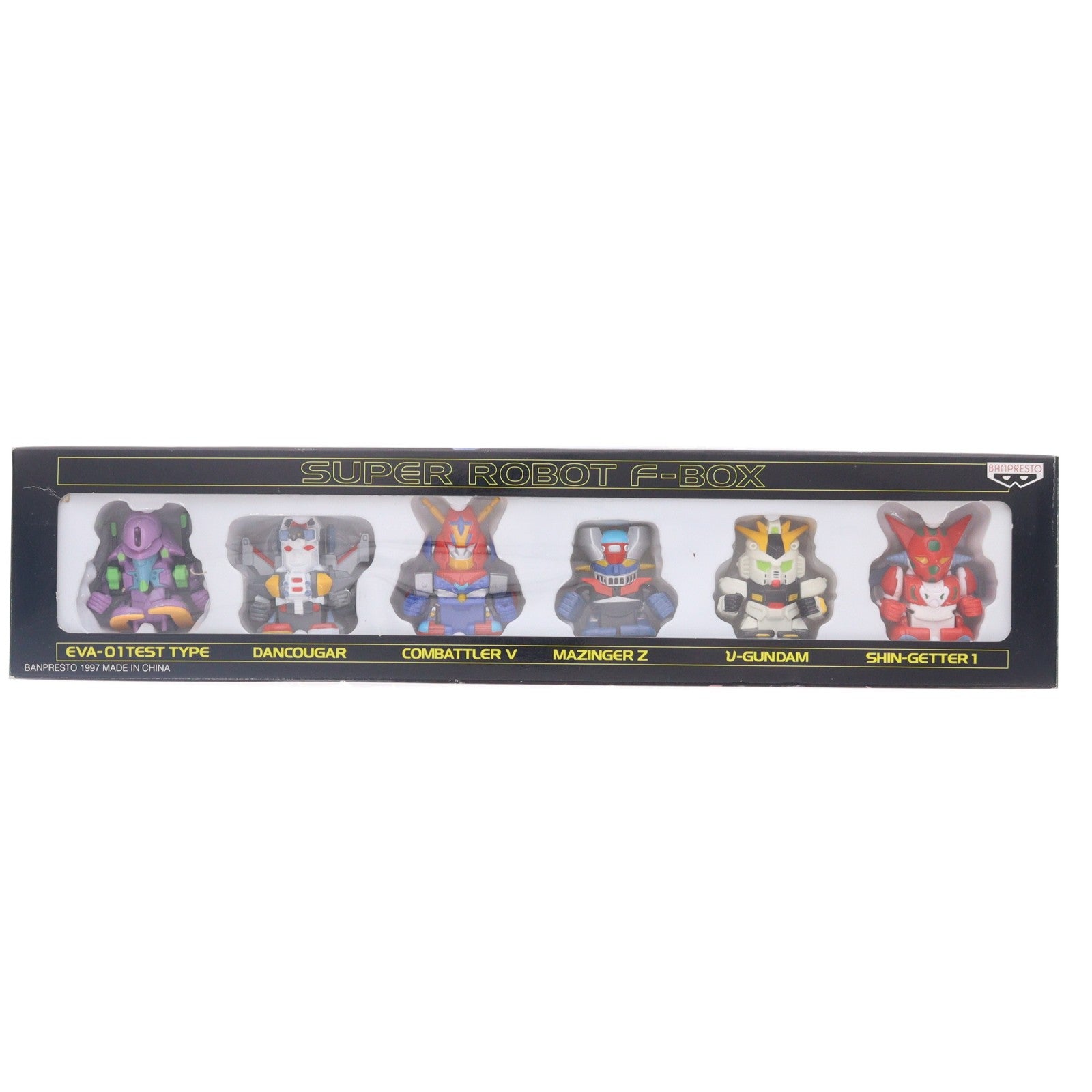 【中古即納】[FIG] スーパーロボットF-BOX(6体セット) スーパーロボット大戦F 予約特典 完成品 フィギュア バンプレスト(19970925)