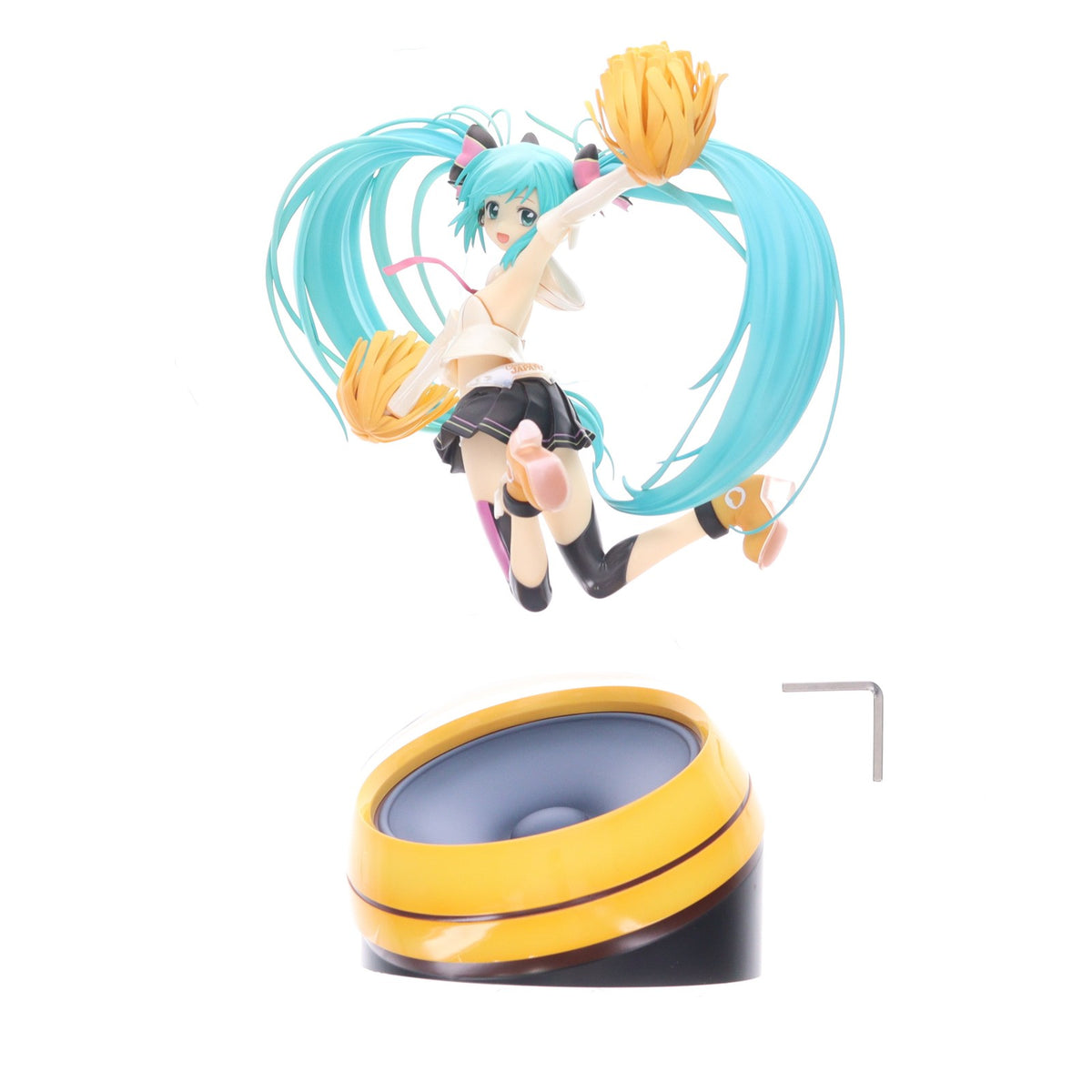 【中古即納】[FIG] GOODSMILE ONLINE SHOP限定特典付属 初音ミク Cheerful Ver.(2016年) キャラクター・ボーカル・シリーズ01 初音ミク 1/8 完成品 フィギュア グッドスマイルカンパニー(20161231)
