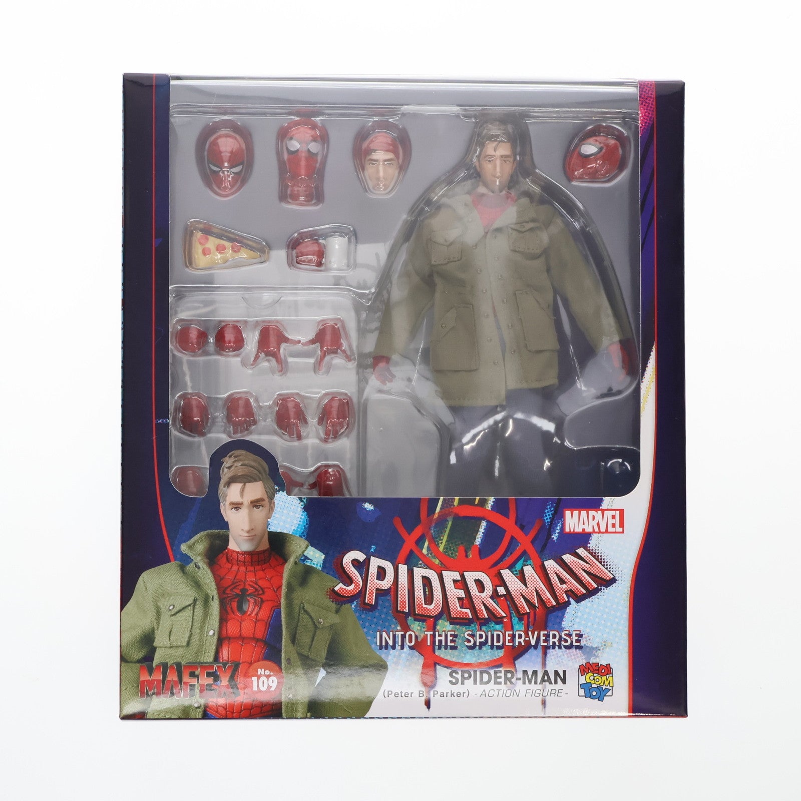 【中古即納】[FIG] マフェックス No.109 MAFEX SPIDER-MAN(Peter B. Parker)(スパイダーマン ピーター B.パーカー) SPIDER-MAN:INTO THE SPIDER-VERSE 完成品 可動フィギュア メディコム・トイ(20210131)
