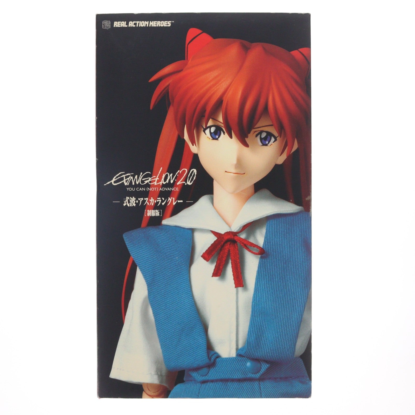 【中古即納】[FIG] リアルアクションヒーローズ No.502 RAH 式波・アスカ・ラングレー(制服版) ヱヴァンゲリヲン新劇場版：破 完成品 フィギュア メディコム・トイ(20101201)