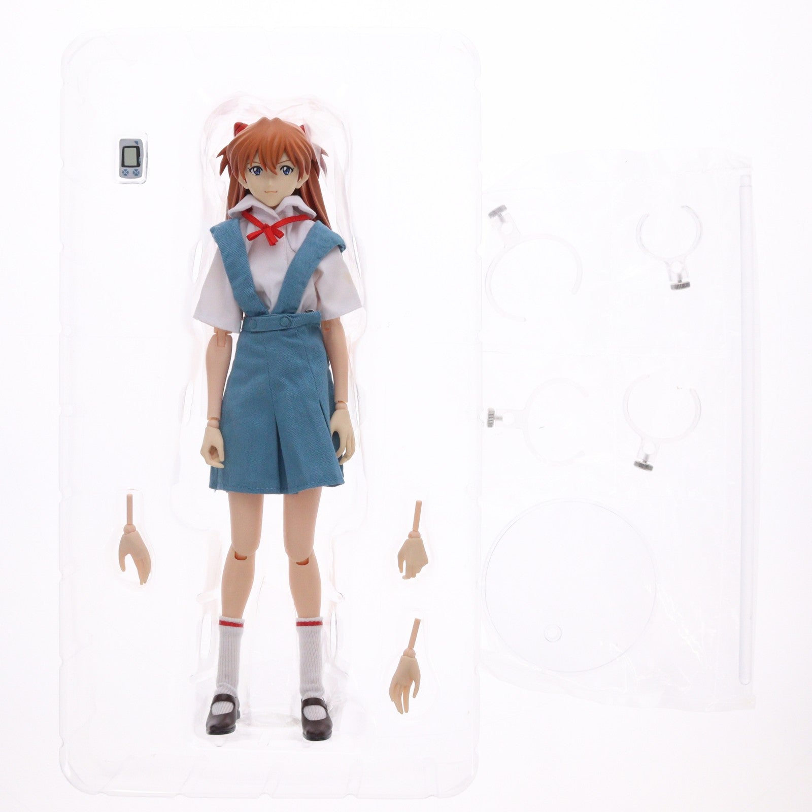 【中古即納】[FIG] リアルアクションヒーローズ No.502 RAH 式波・アスカ・ラングレー(制服版) ヱヴァンゲリヲン新劇場版：破 完成品 フィギュア メディコム・トイ(20101201)