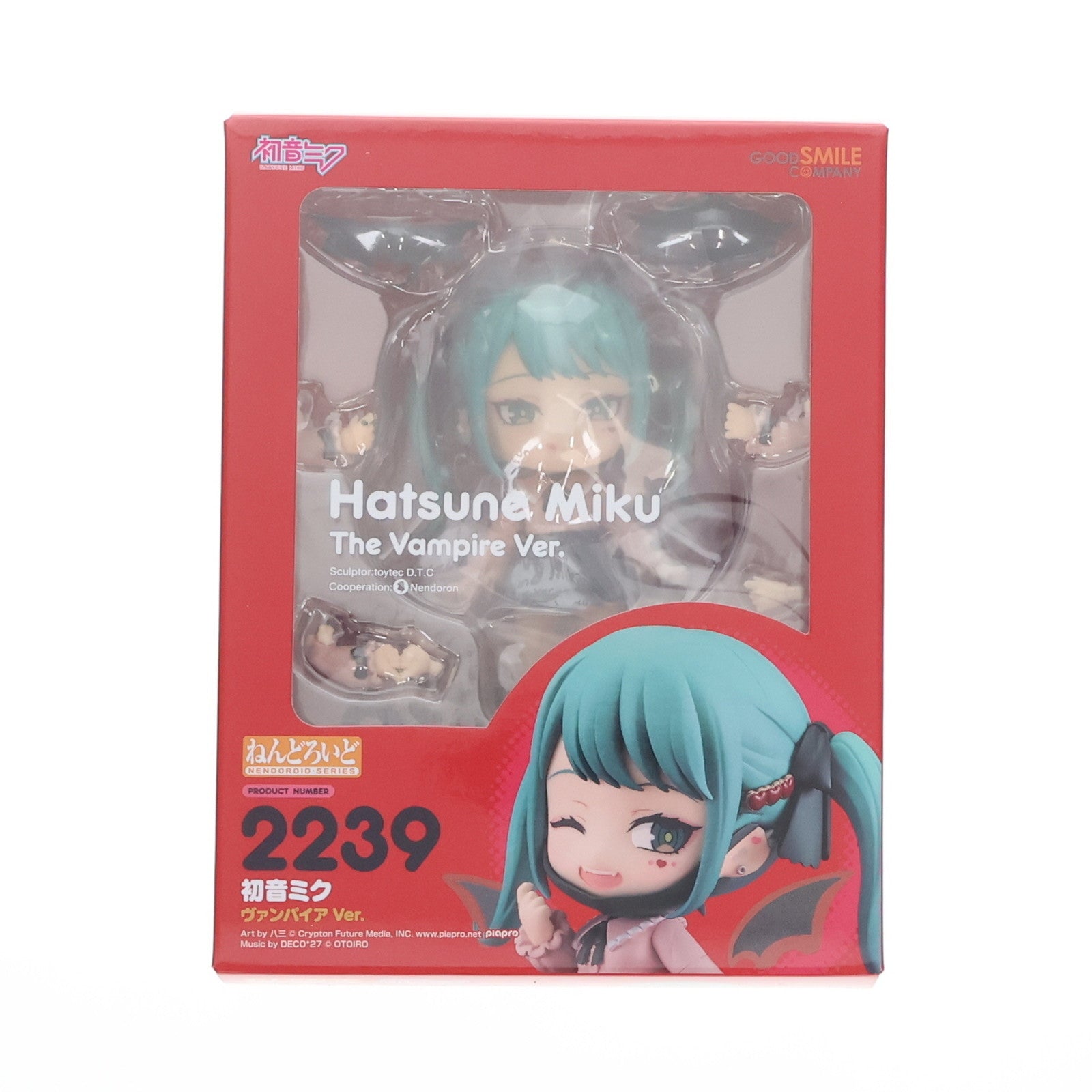 【中古即納】[FIG] GOODSMILE ONLINE SHOP限定特典付属 ねんどろいど 2239 初音ミク ヴァンパイア Ver. キャラクター・ボーカル・シリーズ01 初音ミク 完成品 可動フィギュア グッドスマイルカンパニー(20240315)