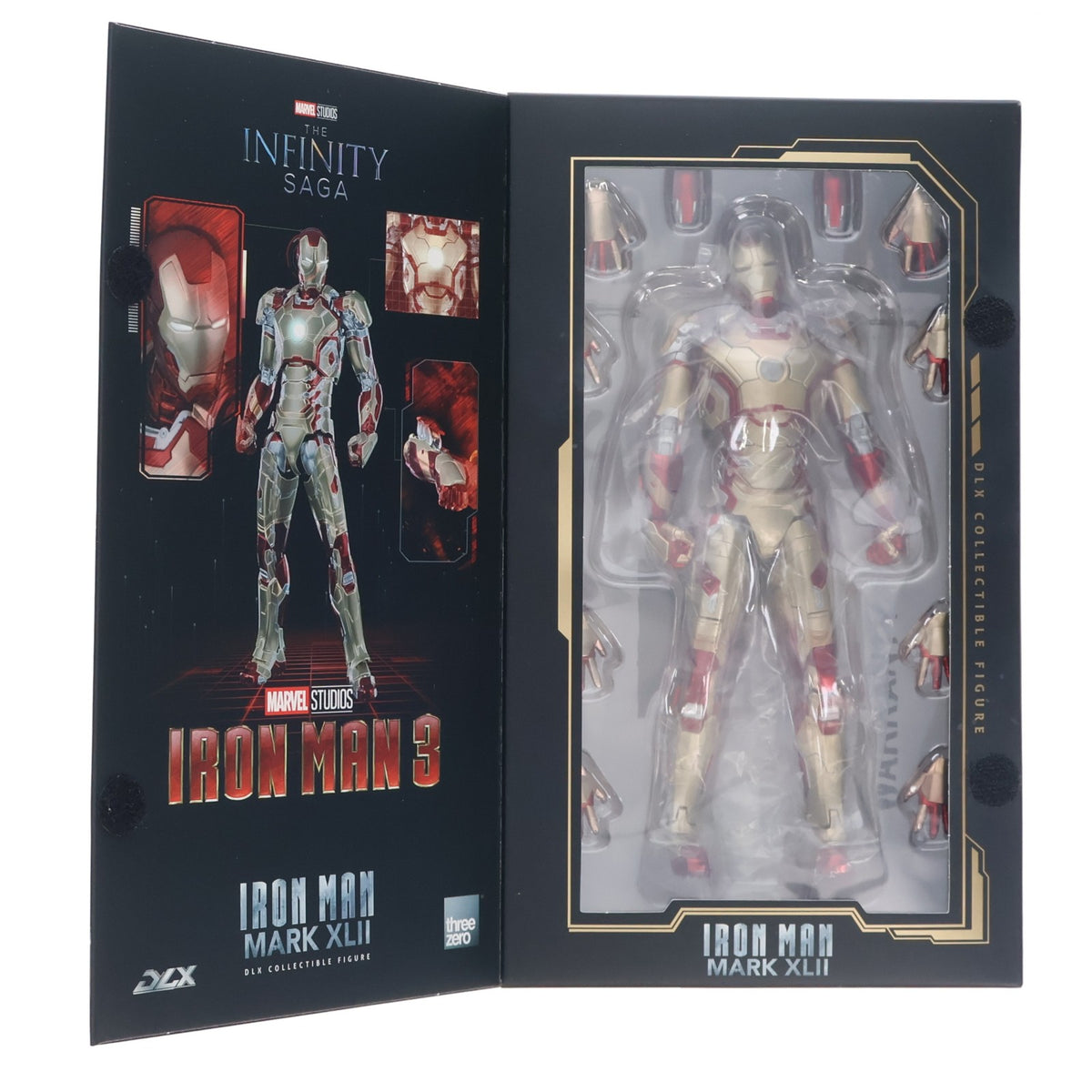 【中古即納】[FIG] DLX Iron Man Mark 42(DLX アイアンマン・マーク42) Marvel Studios: The Infinity Saga(マーベル・スタジオ: インフィニティ・サーガ) 1/12 完成品 可動フィギュア(20230326)