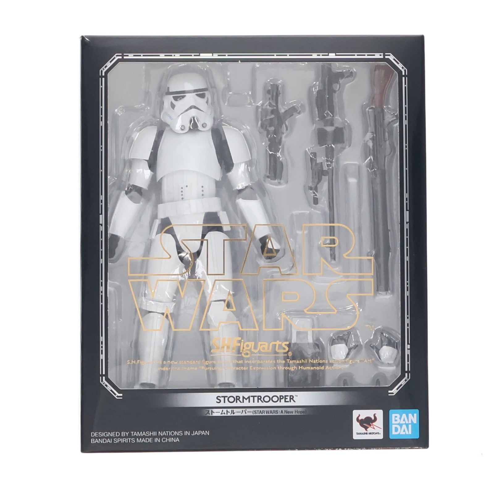 【中古即納】[FIG] S.H.Figuarts(フィギュアーツ) ストームトルーパー(STAR WARS: A New Hope) スター・ウォーズ エピソード4/新たなる希望 完成品 可動フィギュア バンダイスピリッツ(20191019)