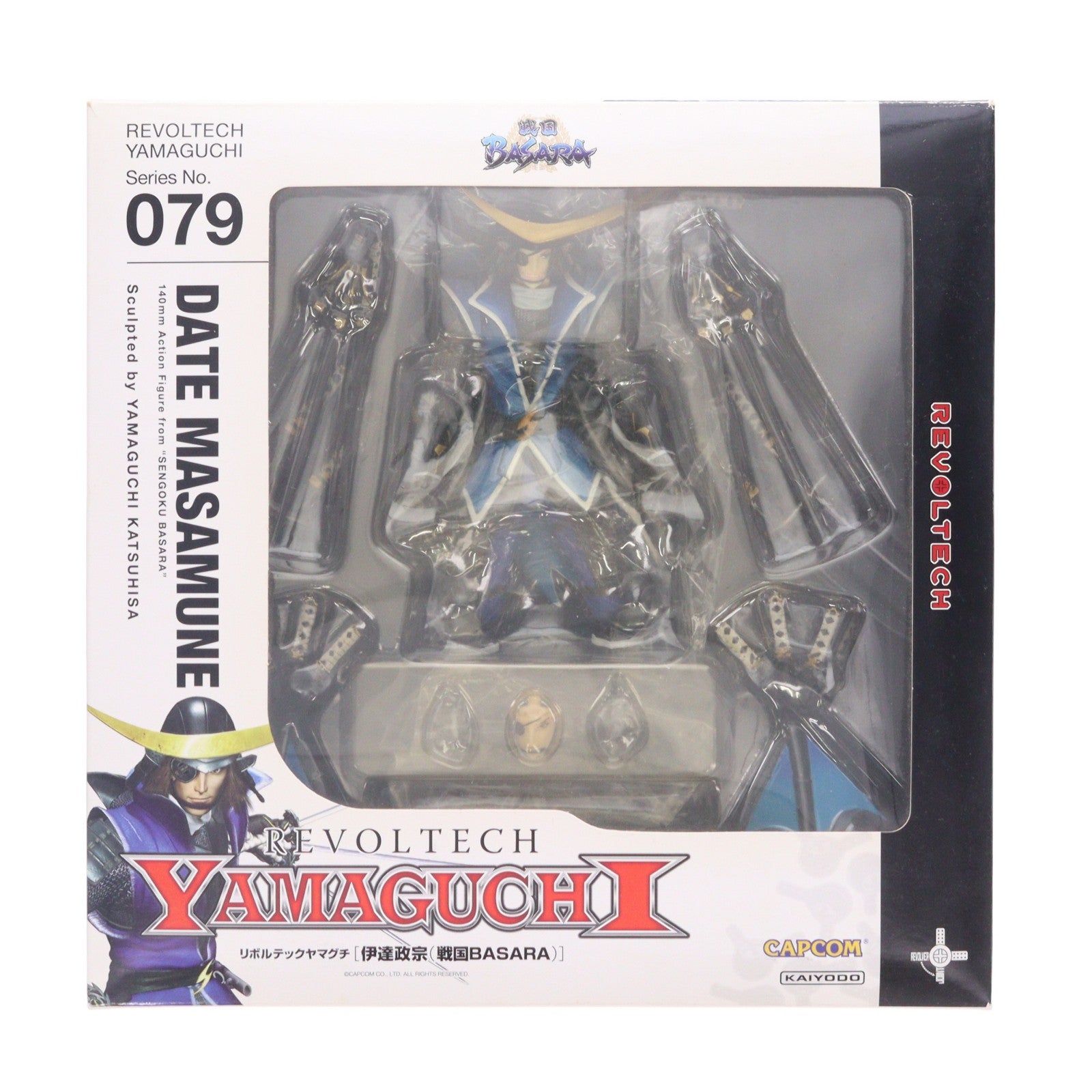 【中古即納】[FIG] リボルテックヤマグチ No.079 伊達政宗 戦国BASARA(バサラ) 完成品 可動フィギュア 海洋堂(20120715)