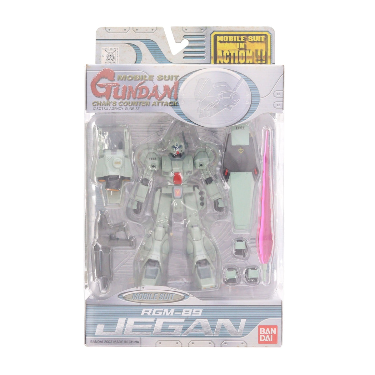 【中古即納】[FIG] MS IN ACTION!!(モビルスーツ・イン・アクション) RGM-89 ジェガン 機動戦士ガンダム 逆襲のシャア 完成品 可動フィギュア バンダイ(20030531)