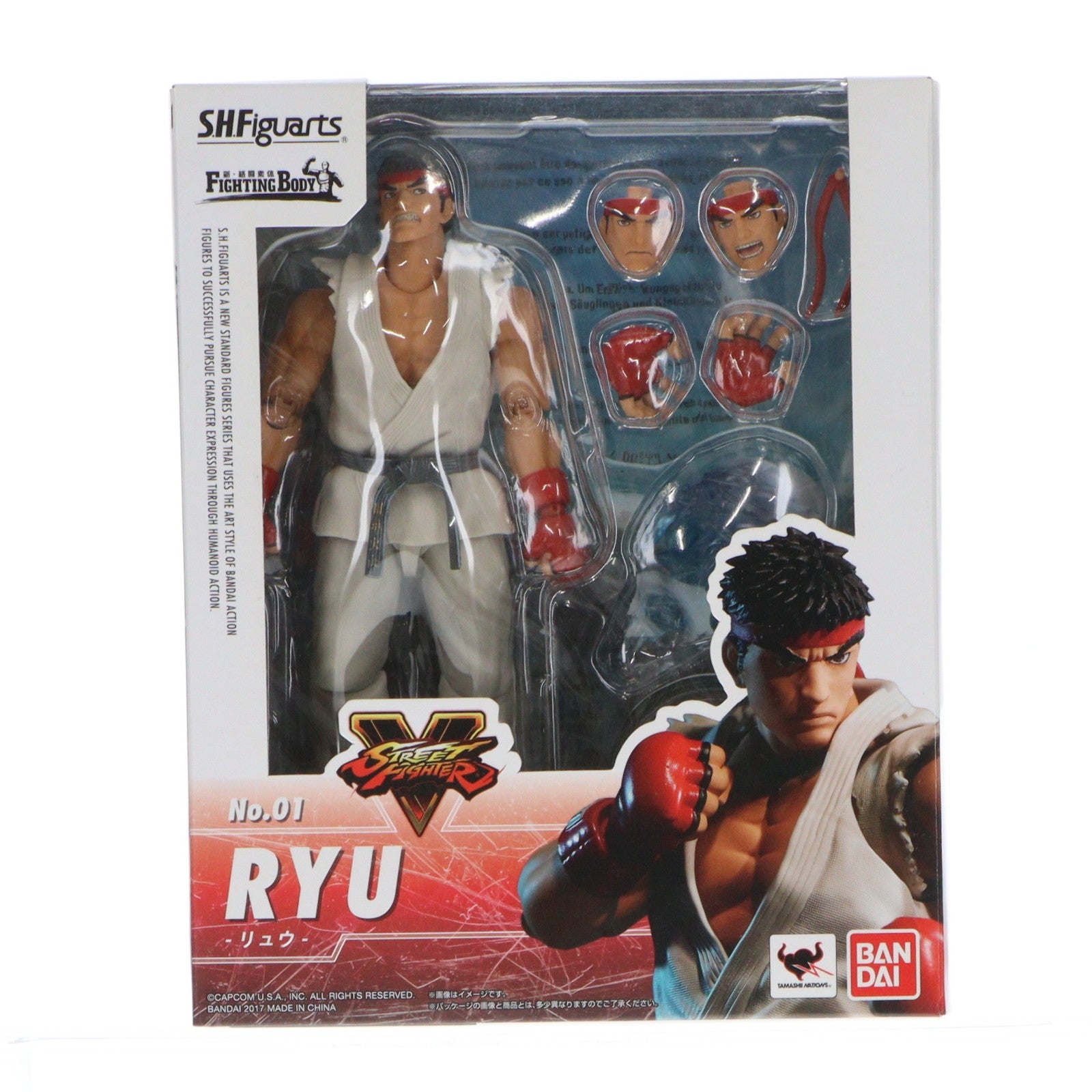 【中古即納】[FIG] S.H.Figuarts(フィギュアーツ) リュウ STREET FIGHTER(ストリートファイター) 完成品 可動フィギュア バンダイ(20180126)