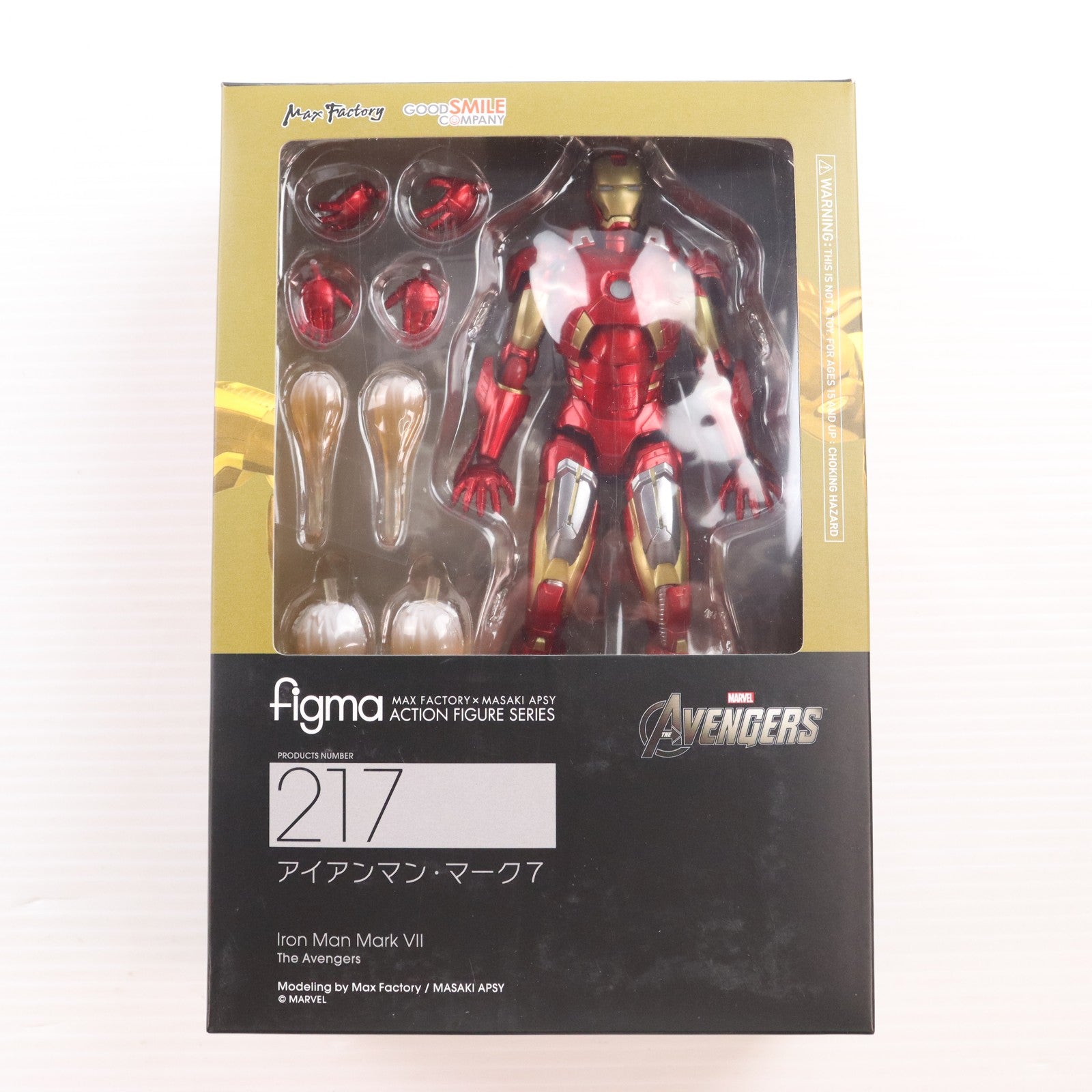 【中古即納】[FIG] figma(フィグマ) 217 アイアンマン・マーク7 アベンジャーズ 完成品 可動フィギュア グッドスマイルカンパニー(20140928)