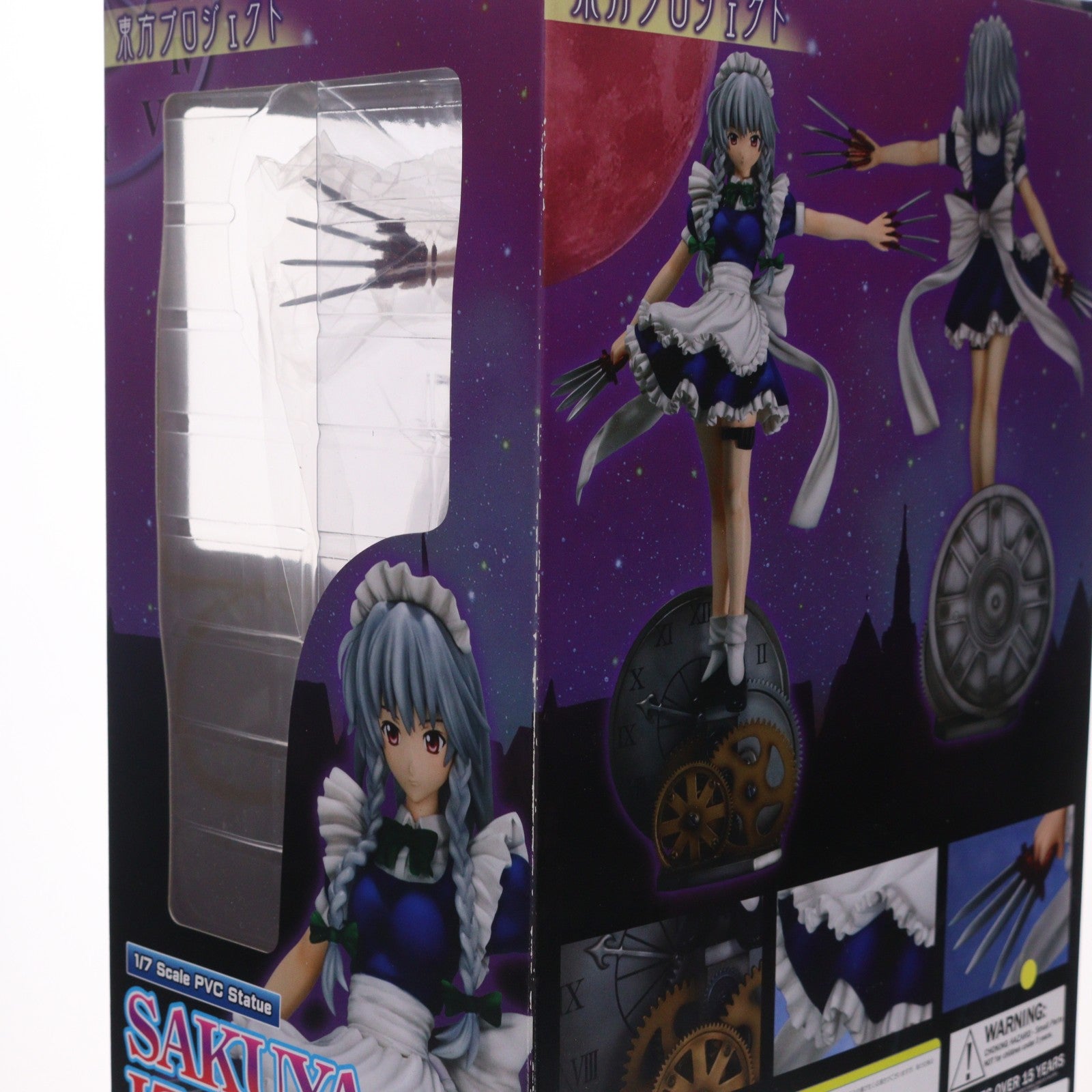 【中古即納】[FIG] 東方プロジェクト 特別編 紅魔館のメイド 十六夜咲夜(いざよいさくや) ～戦闘ver.～ 東方Project 1/7 完成品 フィギュア グリフォンエンタープライズ(20100531)