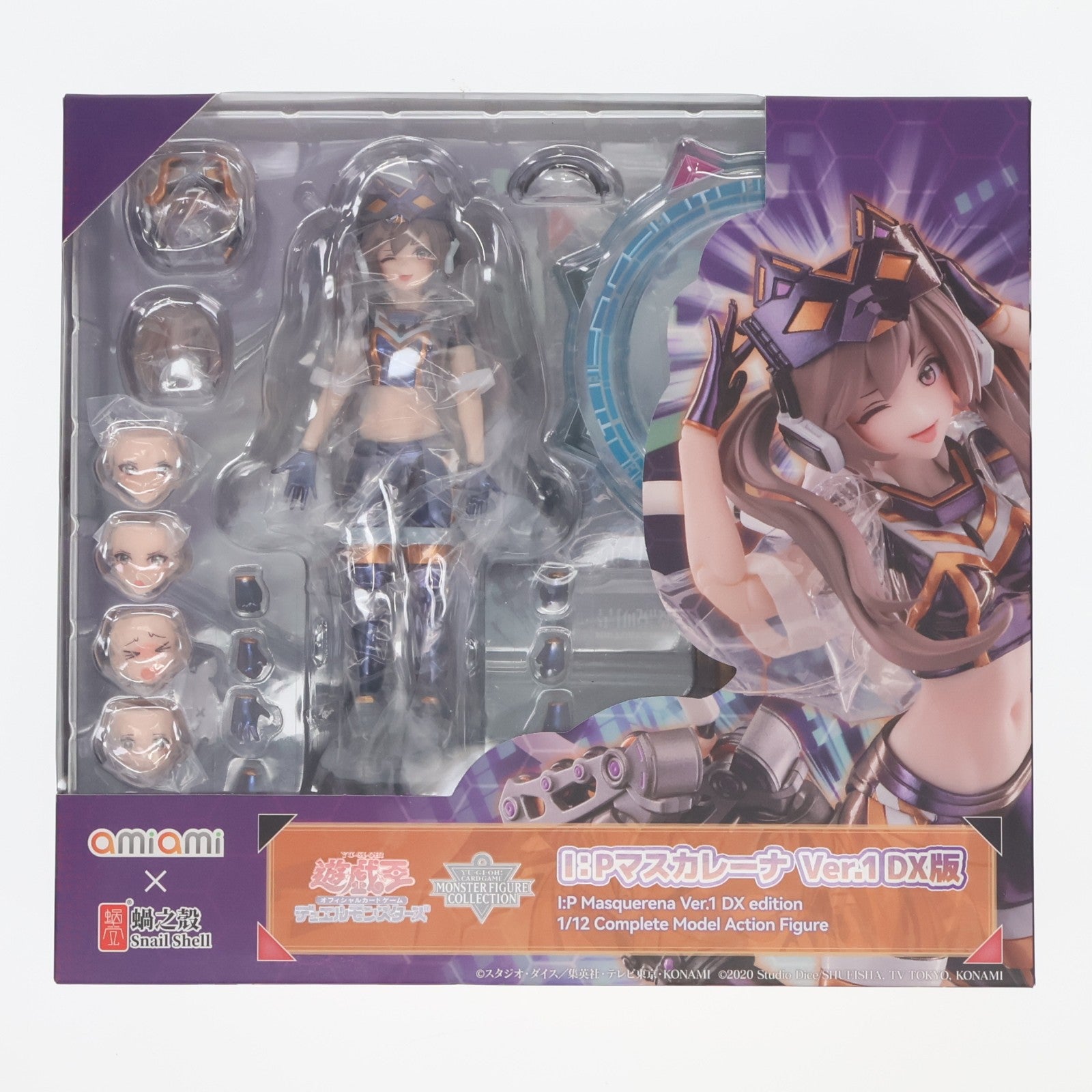 【中古即納】[FIG] KCS・あみあみ限定特典付属 I:Pマスカレーナ Ver.1 DX版 遊戯王カードゲーム モンスターフィギュアコレクション 1/12 完成品 アクションフィギュア あみあみ×蝸之殼Snail Shell(20250914)