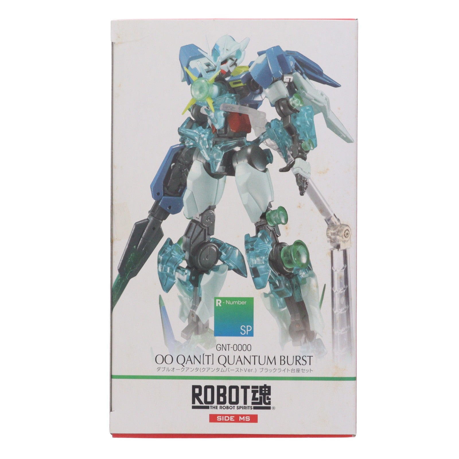 【中古即納】[FIG] 魂ウェブ商店限定 ROBOT魂(SIDE MS) ダブルオークアンタ(クアンタムバーストVer.) ブラックライト台座セット 劇場版 機動戦士ガンダム00 完成品 可動フィギュア バンダイ(20110930)