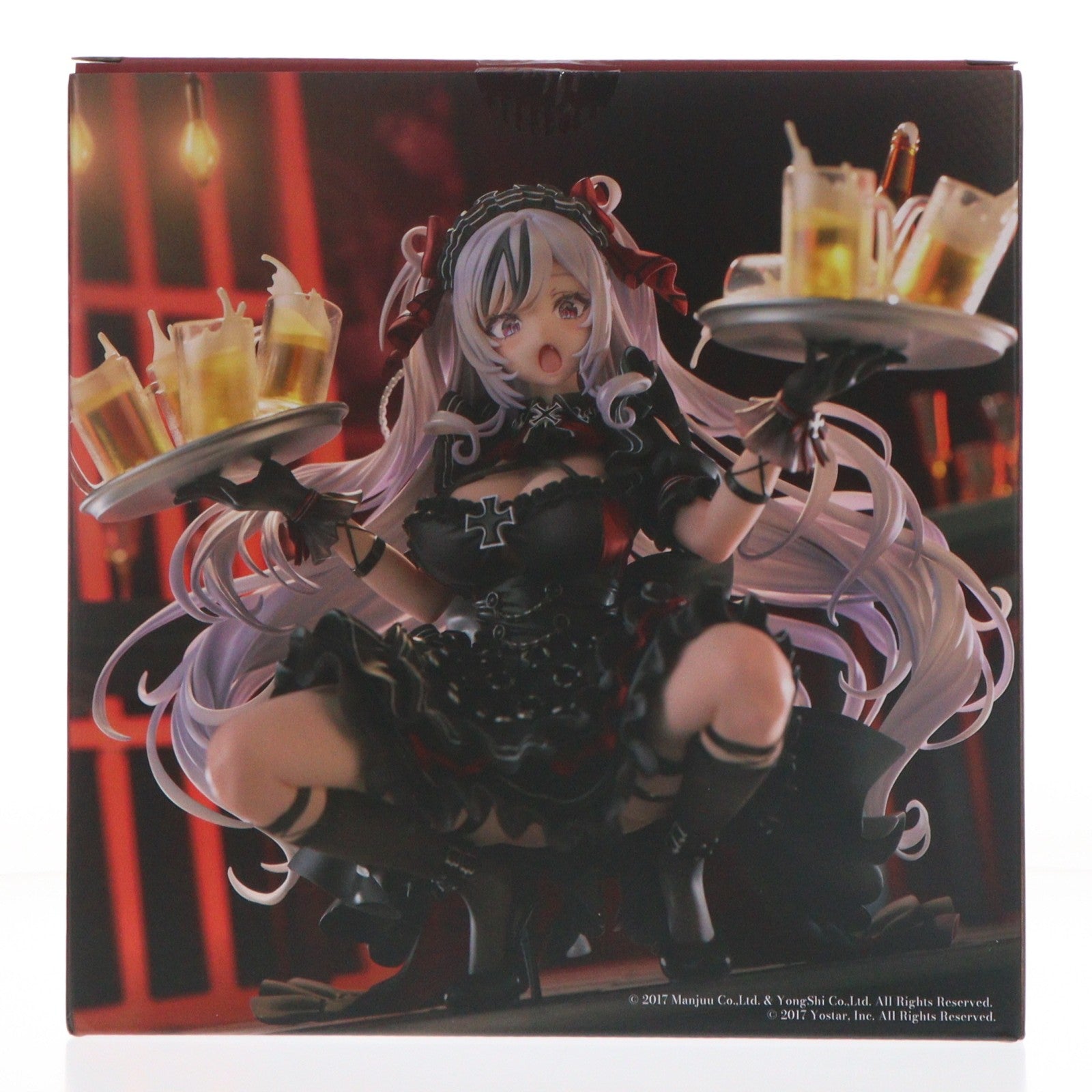 【中古即納】[FIG] ポスター無しフェイスパーツ付属 エルベ 見せ場訪れず～ あみあみ限定版 アズールレーン 1/7 完成品 フィギュア GOLDENHEAD+(ゴールデンヘッドプラス)(20250731)