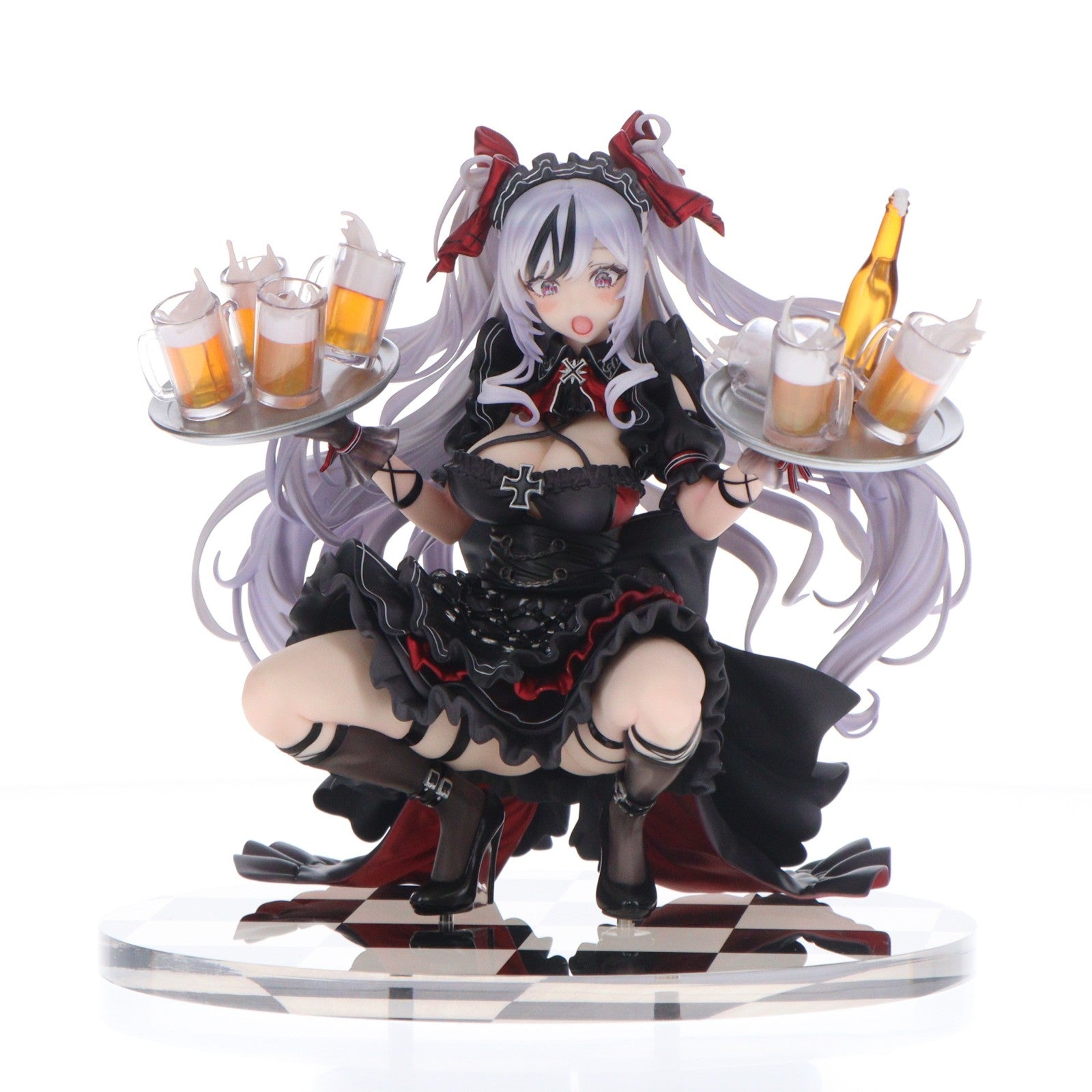 【中古即納】[FIG] ポスター無しフェイスパーツ付属 エルベ 見せ場訪れず～ あみあみ限定版 アズールレーン 1/7 完成品 フィギュア GOLDENHEAD+(ゴールデンヘッドプラス)(20250731)