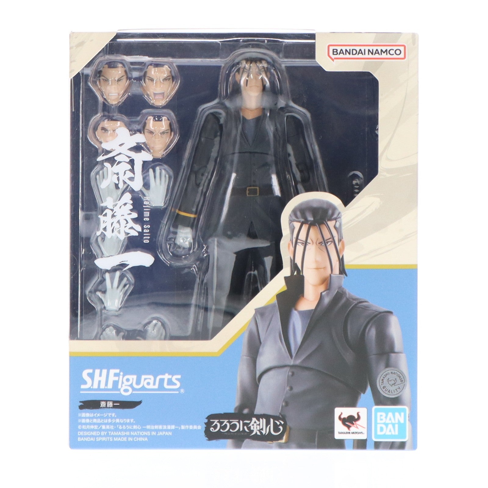 【中古即納】[FIG] S.H.Figuarts(フィギュアーツ) 斎藤一(さいとうはじめ) るろうに剣心 -明治剣客浪漫譚- 完成品 可動フィギュア バンダイスピリッツ(20240921)