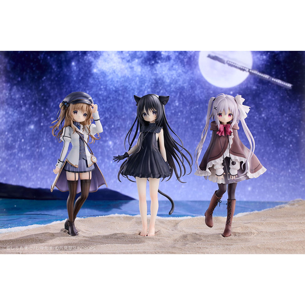 【中古即納】[FIG] アクリルキーホルダー3種&ホワイトボード3種付属 ノワール ねり カルハ コンプリートセット 星空鉄道とシロの旅 1/7 完成品 フィギュア 月見草 SUNDROPS(20251231)