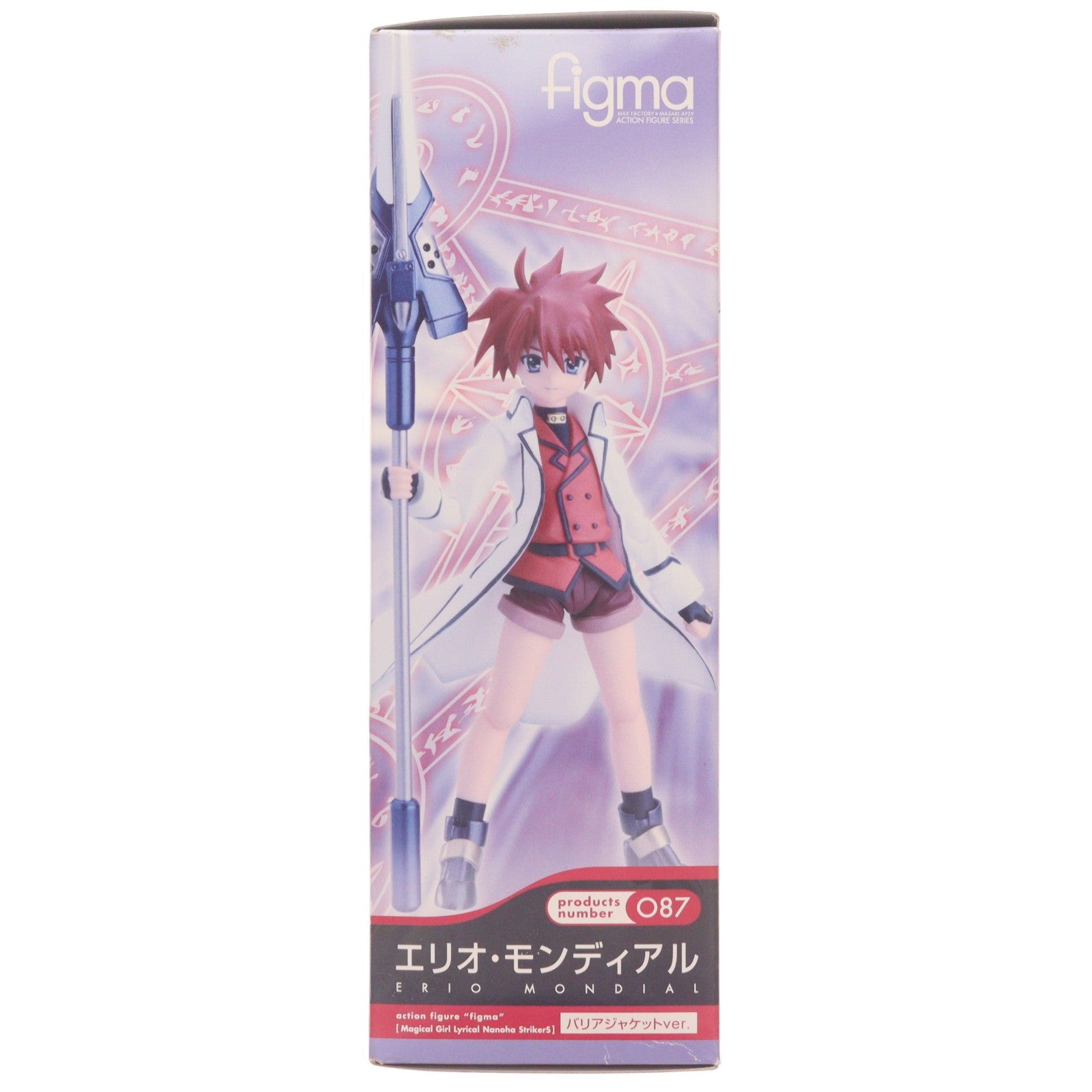 【中古即納】[FIG] figma(フィグマ) 087 エリオ・モンディアル バリアジャケットver. 魔法少女リリカルなのはStrikerS(ストライカーズ) 完成品 可動フィギュア マックスファクトリー(20110222)