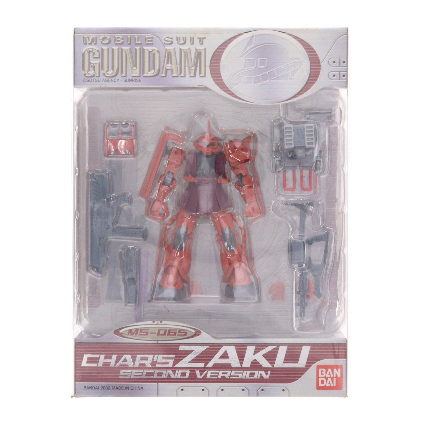 【中古即納】[FIG] MS IN ACTION!!(モビルスーツ・イン・アクション) MS-06S シャア専用ザクII(セカンドバージョン) 機動戦士ガンダム 完成品 可動フィギュア バンダイ(20021130)