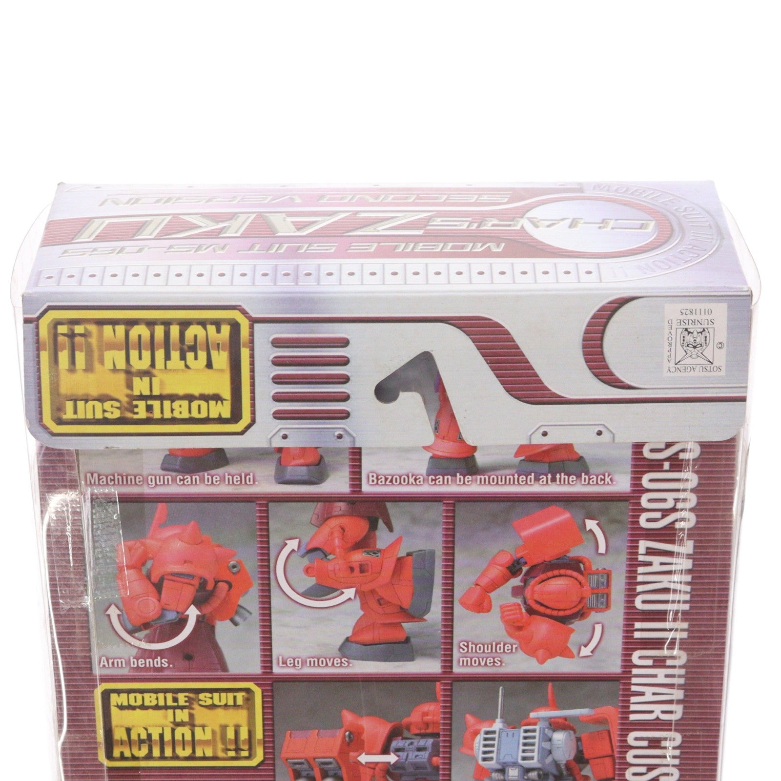 【中古即納】[FIG] MS IN ACTION!!(モビルスーツ・イン・アクション) MS-06S シャア専用ザクII(セカンドバージョン) 機動戦士ガンダム 完成品 可動フィギュア バンダイ(20021130)