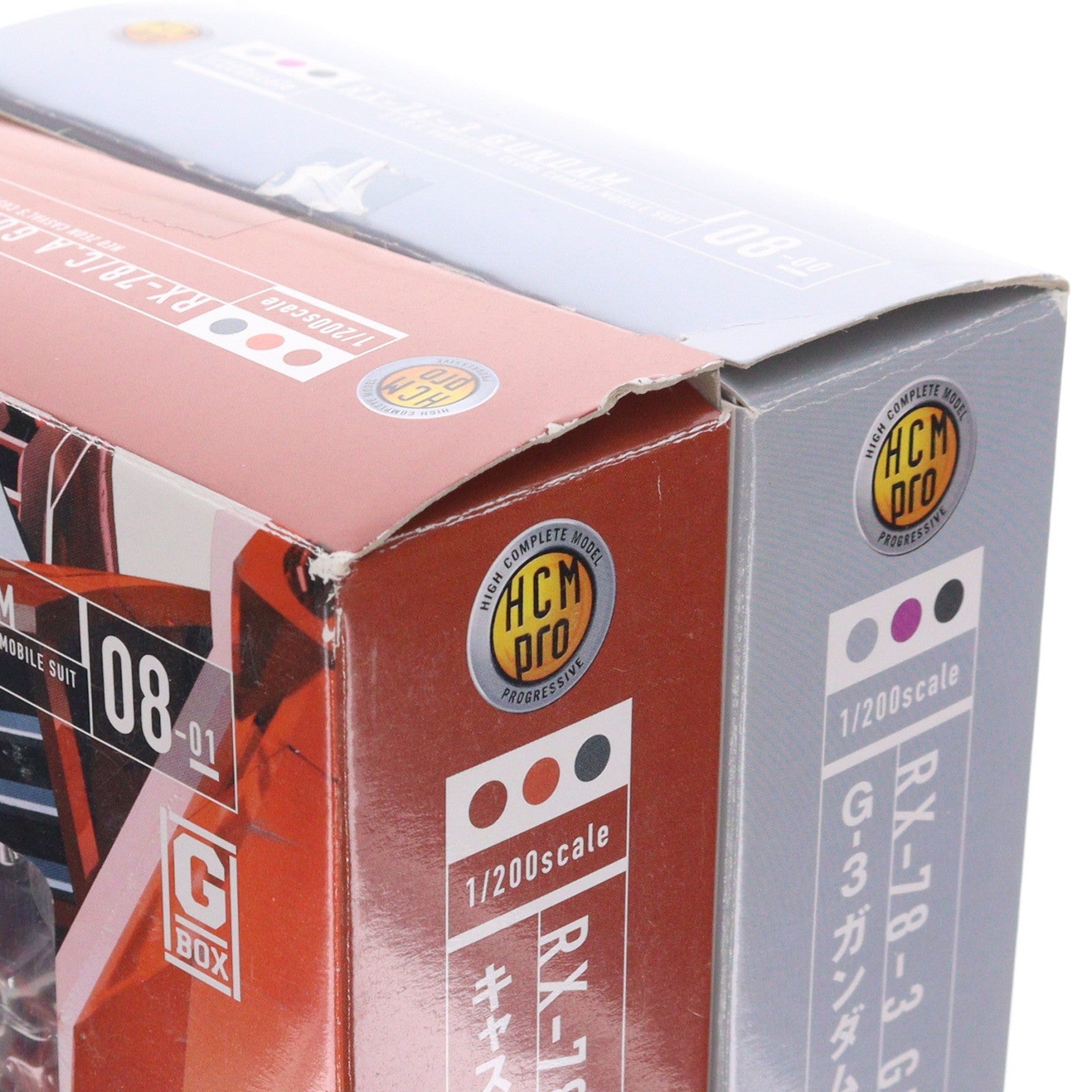 【中古即納】[FIG] HCM-Pro08-00&08-01 G-BOX G-3ガンダム&キャスバル専用ガンダム 機動戦士ガンダムMSV 機動戦士ガンダム ギレンの野望 1/200 完成品 可動フィギュア バンダイ(20041113)