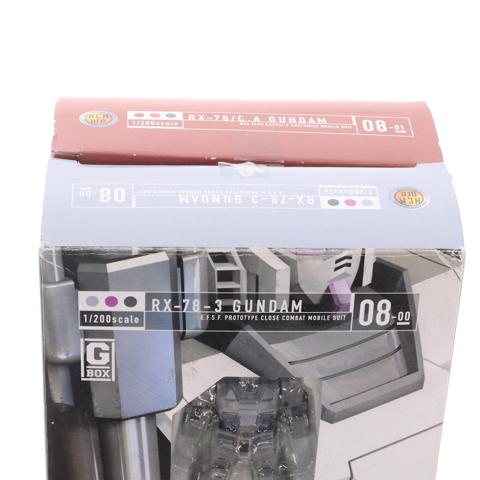 【中古即納】[FIG] HCM-Pro08-00&08-01 G-BOX G-3ガンダム&キャスバル専用ガンダム 機動戦士ガンダムMSV 機動戦士ガンダム ギレンの野望 1/200 完成品 可動フィギュア バンダイ(20041113)