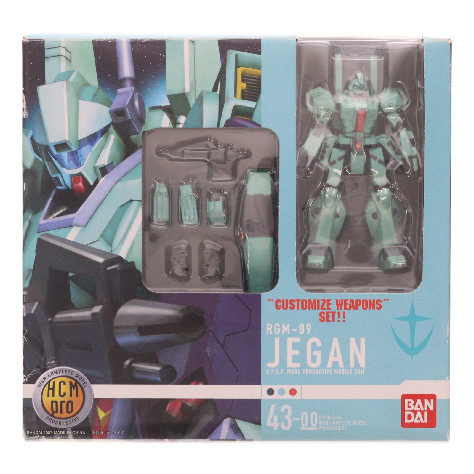 【中古即納】[FIG] HCM-Pro 43-00 RGM-89 ジェガン 機動戦士ガンダム 逆襲のシャア 1/200 完成品 可動フィギュア バンダイ(20070916)