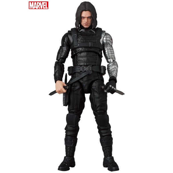 【中古即納】[FIG] (再販) マフェックス No.203 MAFEX WINTER SOLDIER(ウィンター・ソルジャー) キャプテン・アメリカ/ウィンター・ソルジャー 完成品 可動フィギュア メディコム・トイ(20260831)
