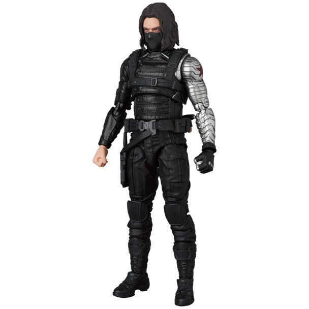 【中古即納】[FIG] (再販) マフェックス No.203 MAFEX WINTER SOLDIER(ウィンター・ソルジャー) キャプテン・アメリカ/ウィンター・ソルジャー 完成品 可動フィギュア メディコム・トイ(20260831)