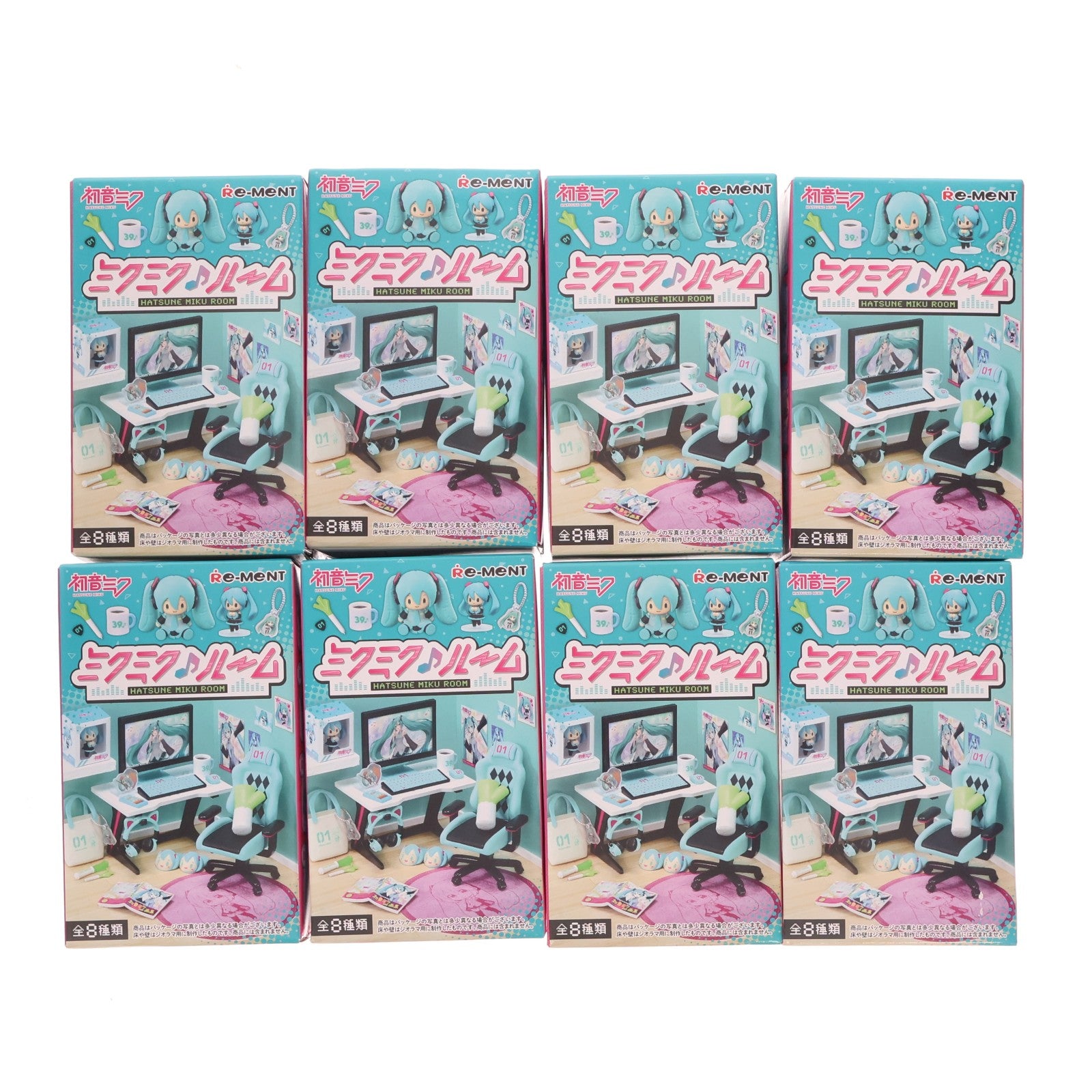 【中古即納】[FIG] (BOX) ぷちサンプル 初音ミク ミクミク♪ルーム フィギュア(8個) リーメント(20220815)