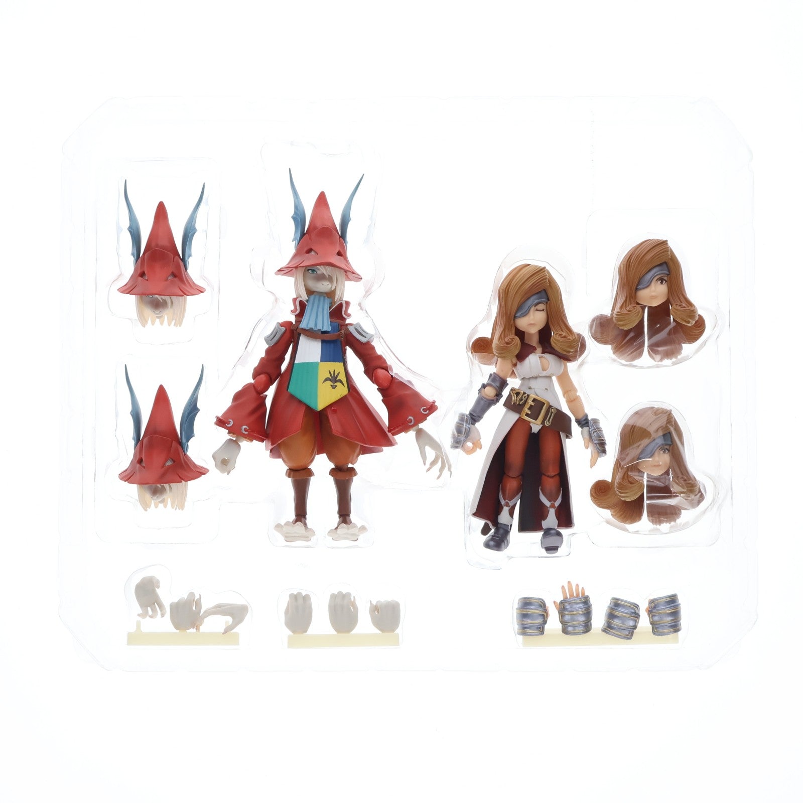 【中古即納】[FIG] BRING ARTS(ブリングアーツ) フライヤ・クレセント&ベアトリクス FINAL FANTASY IX(ファイナルファンタジー9) 完成品 可動フィギュア スクウェア・エニックス(20191227)