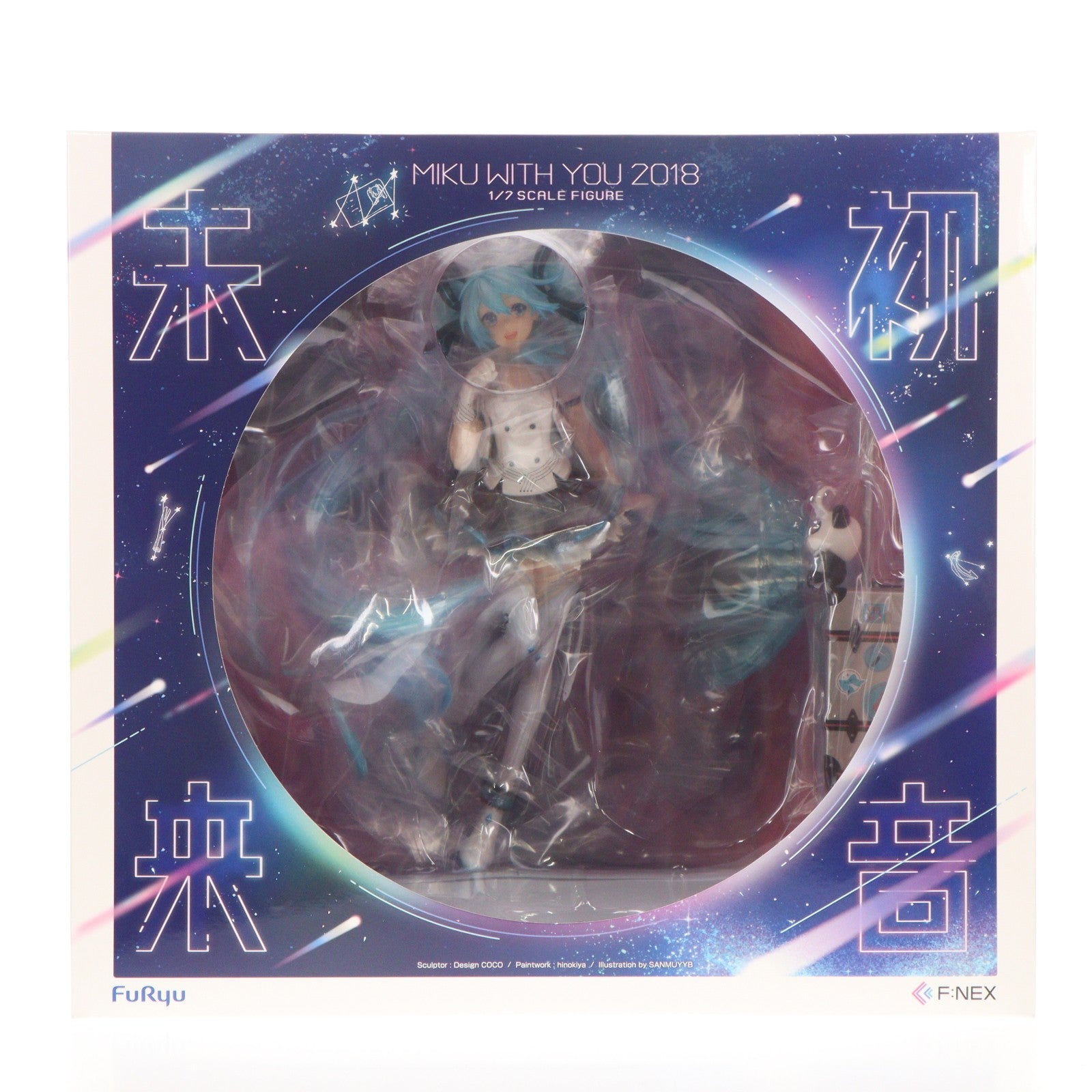 【中古即納】[FIG] F:NEX限定 予約特典付属 初音ミク「MIKU WITH YOU 2018」Ver. キャラクター・ボーカル・シリーズ01 初音ミク 1/7 完成品 フィギュア(AMU-FNX127) フリュー(20191031)