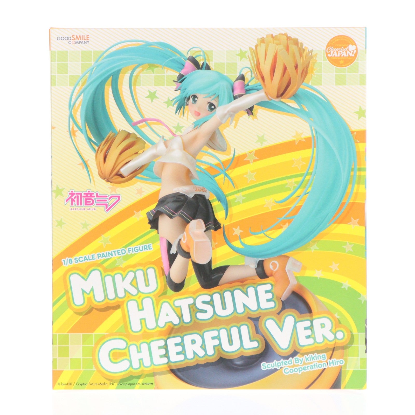 【中古即納】[FIG] GOODSMILE ONLINE SHOP限定特典付属 初音ミク Cheerful Ver.(2016年) キャラクター・ボーカル・シリーズ01 初音ミク 1/8 完成品 フィギュア グッドスマイルカンパニー(20161231)