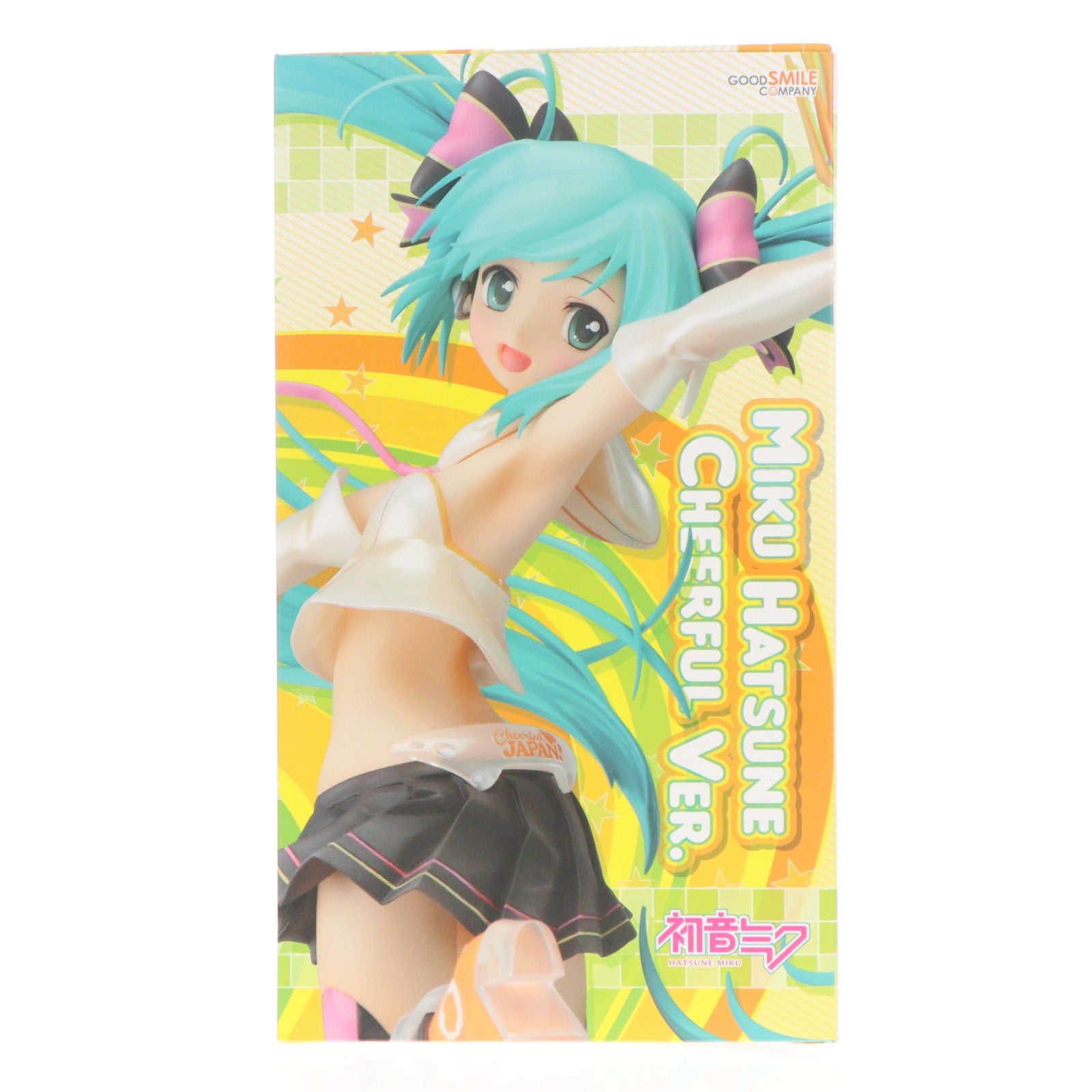 【中古即納】[FIG] GOODSMILE ONLINE SHOP限定特典付属 初音ミク Cheerful Ver.(2016年) キャラクター・ボーカル・シリーズ01 初音ミク 1/8 完成品 フィギュア グッドスマイルカンパニー(20161231)