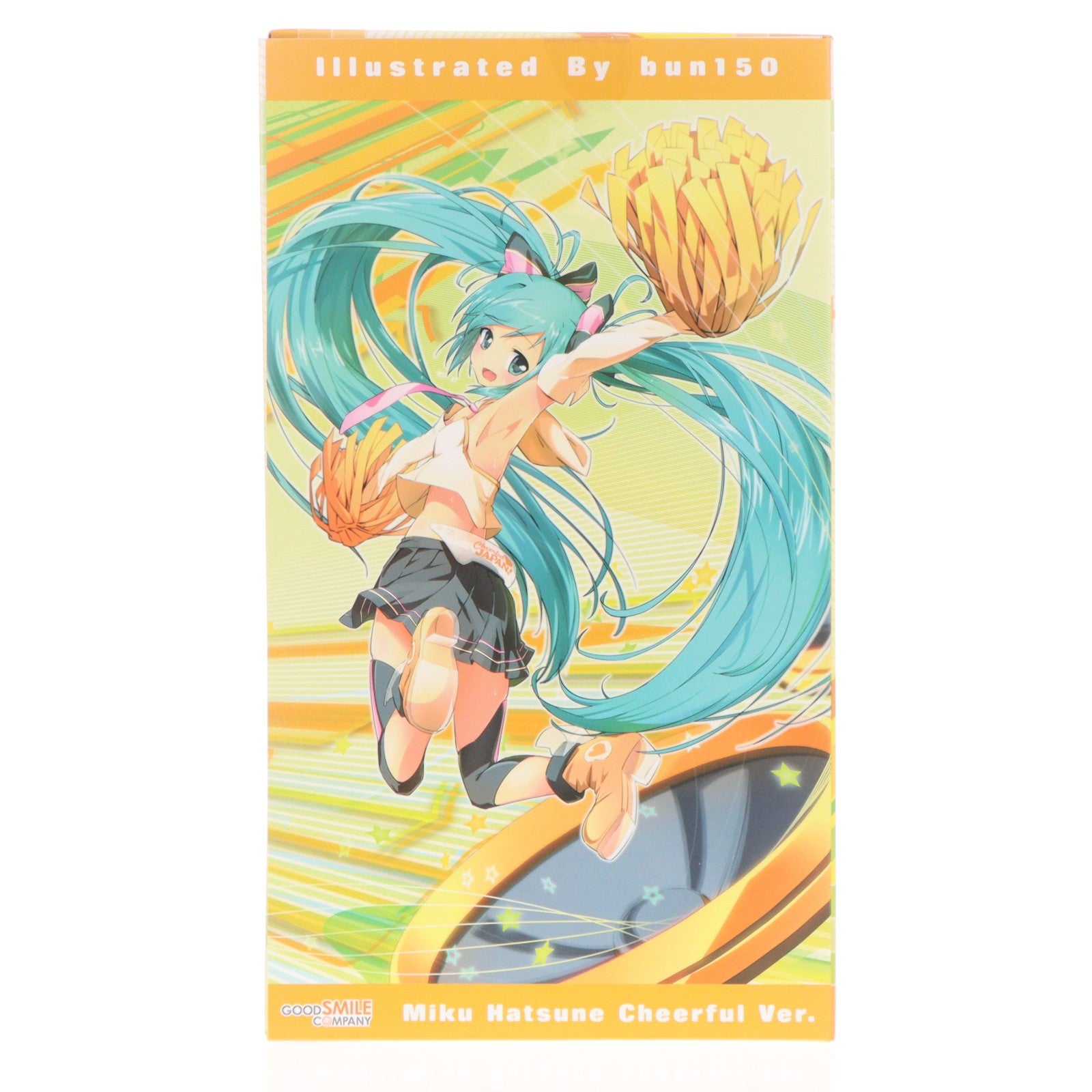 【中古即納】[FIG] GOODSMILE ONLINE SHOP限定特典付属 初音ミク Cheerful Ver.(2016年) キャラクター・ボーカル・シリーズ01 初音ミク 1/8 完成品 フィギュア グッドスマイルカンパニー(20161231)