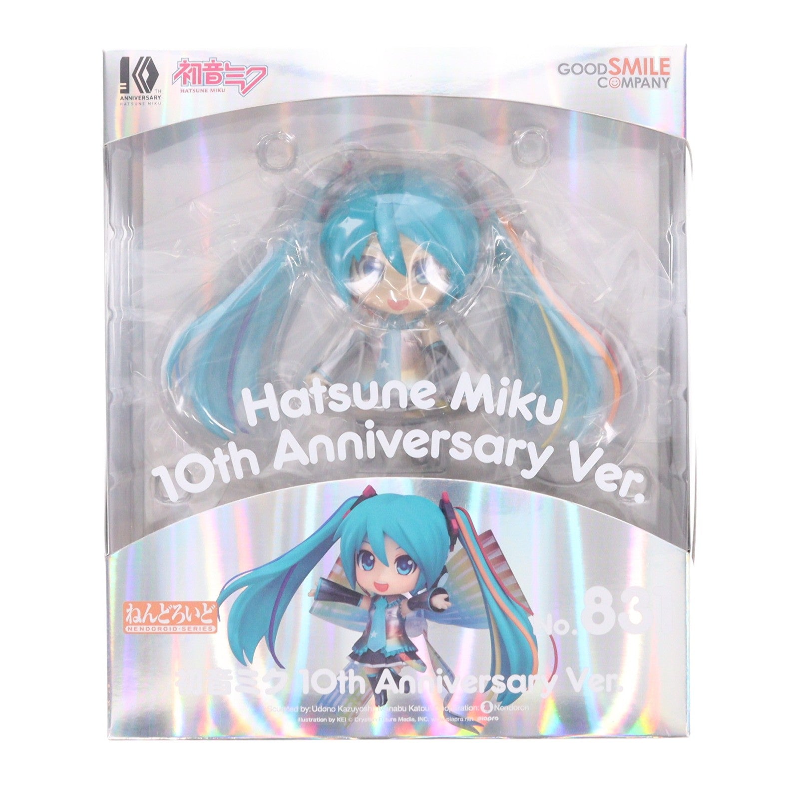 【中古即納】[FIG] ねんどろいど 831 初音ミク 10th Anniversary Ver. キャラクター・ボーカル・シリーズ01 初音ミク 完成品 可動フィギュア グッドスマイルカンパニー(20180128)