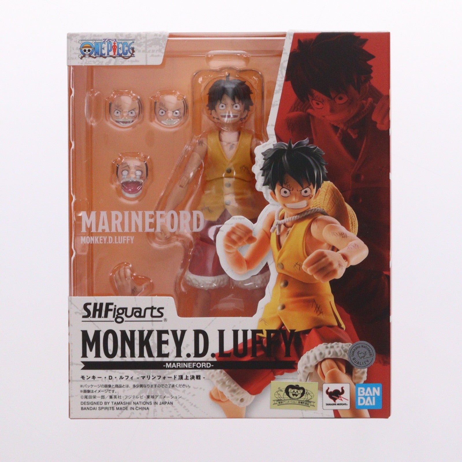 【中古即納】[FIG] S.H.Figuarts(フィギュアーツ) モンキー・D・ルフィ -マリンフォード頂上決戦- ONE PIECE(ワンピース) 完成品 可動フィギュア バンダイスピリッツ(20260418)