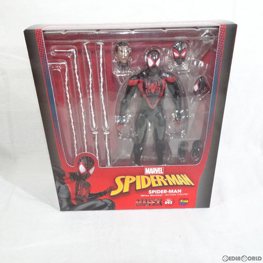 【中古即納】[FIG] マフェックス No.092 MAFEX SPIDER-MAN(Miles Morales)(スパイダーマン マイルズ・モラレス) MARVEL COMICS(マーベルコミックス) 完成品 可動フィギュア メディコム・トイ(20190915)