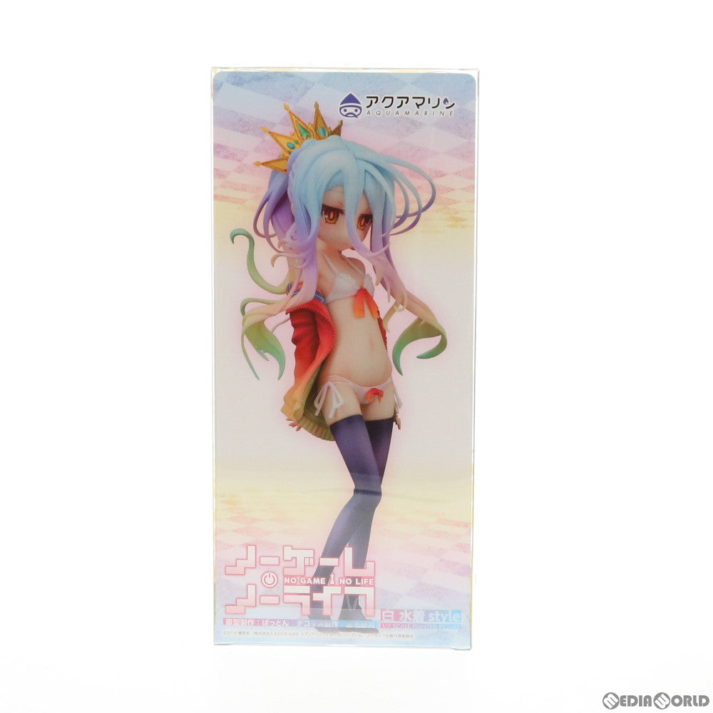【中古即納】[FIG] 白(しろ) 水着style ノーゲーム・ノーライフ 1/7 完成品 フィギュア アクアマリン(20160630)