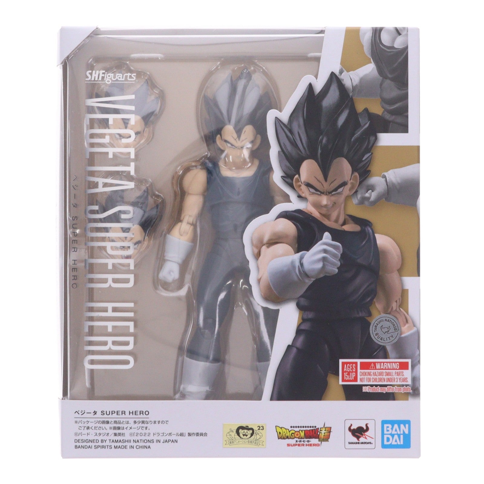 【中古即納】[FIG] (再販) S.H.Figuarts(フィギュアーツ) ベジータ SUPER HERO ドラゴンボール超(スーパー) スーパーヒーロー 完成品 可動フィギュア バンダイスピリッツ(20240810)