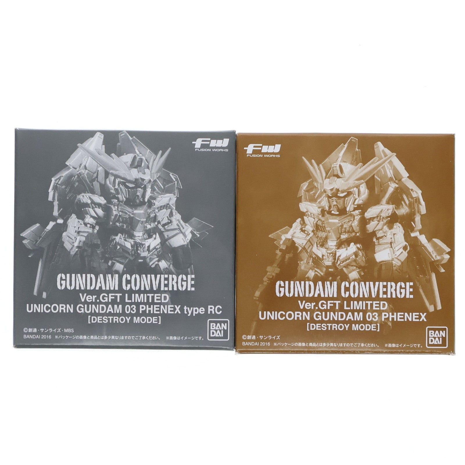 【中古即納】[FIG] (食玩) FW GUNDAM CONVERGE(ガンダムコンバージ) Ver.GFT LIMITED フェネクス&フェネクス type RC 機動戦士ガンダムUC(ユニコーン) フィギュア ガンダムフロント東京&プレミアムバンダイ限定 バンダイ(20161031)