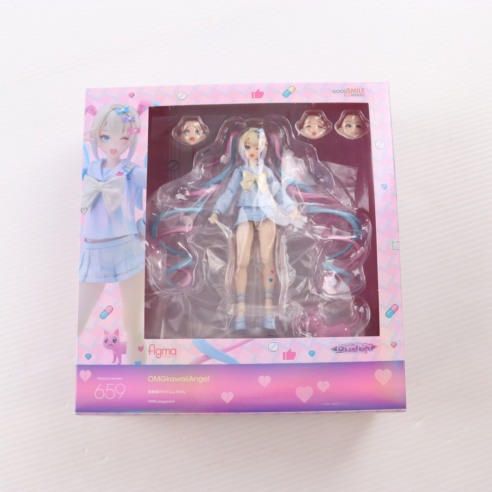 【中古即納】[FIG] figma(フィグマ) 659 超絶最かわてんしちゃん NEEDY GIRL OVERDOSE(ニーディーガールオーバードーズ) 完成品 可動フィギュア GOODSMILE ONLINE SHOP&あみあみ&アニメイト&ホビーリンク&Amazon限定 グッドスマイルカンパニー(20260426)