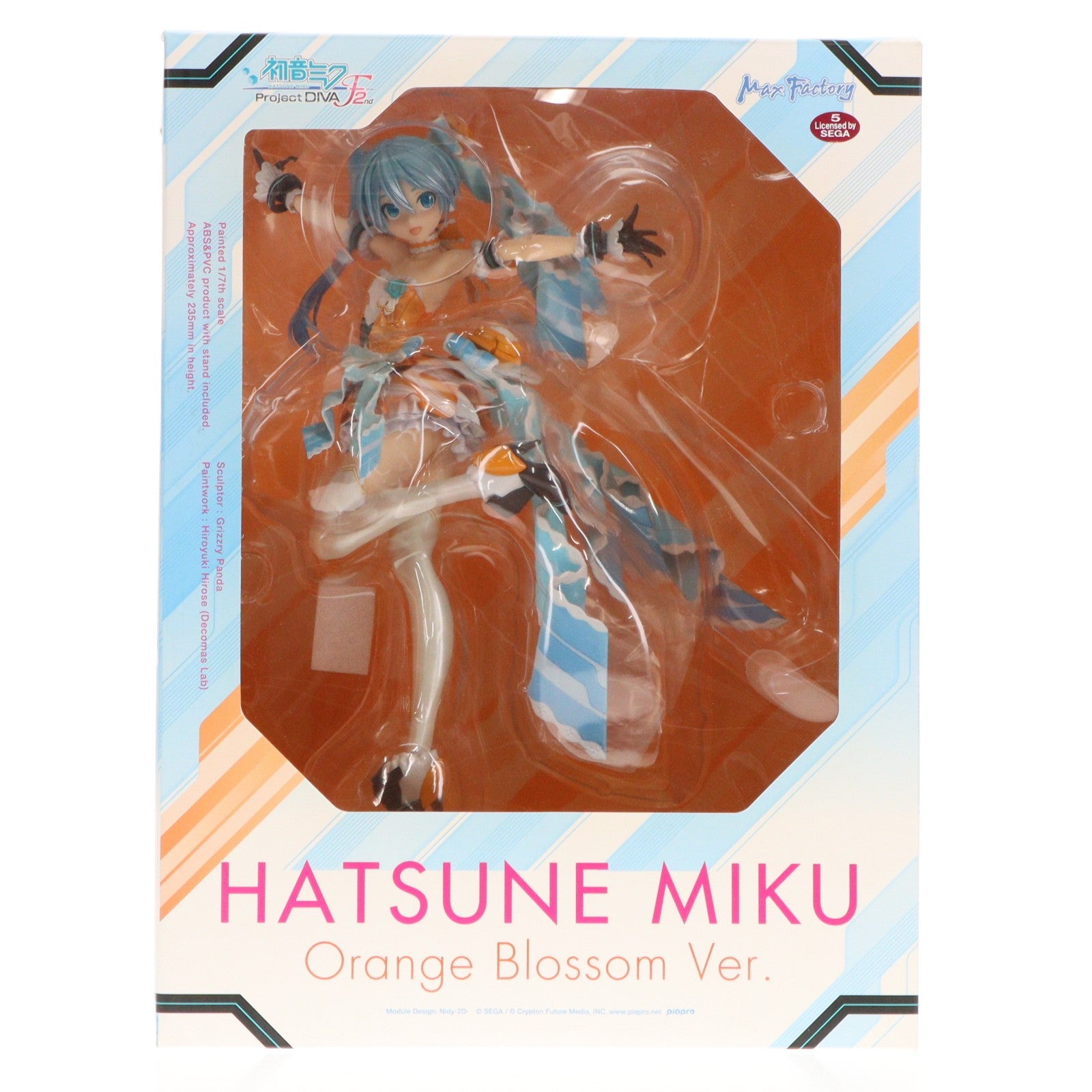 【中古即納】[FIG] 初音ミク オレンジブロッサムVer. 初音ミク-Project DIVA- F 2nd 1/7 完成品 フィギュア マックスファクトリー(20170122)