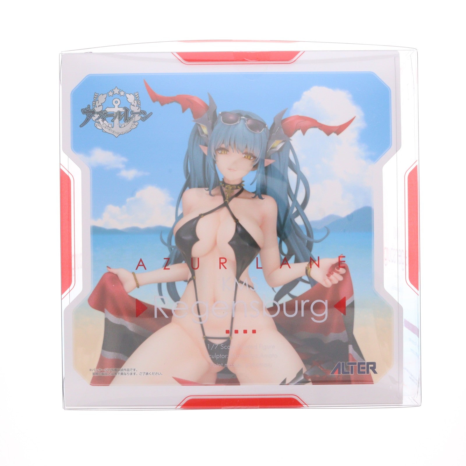 【中古即納】[FIG] あみあみ限定特典付属 レーゲンスブルク 闇龍と光の海岸Ver. アズールレーン 1/7 完成品 フィギュア アルター(20260821)