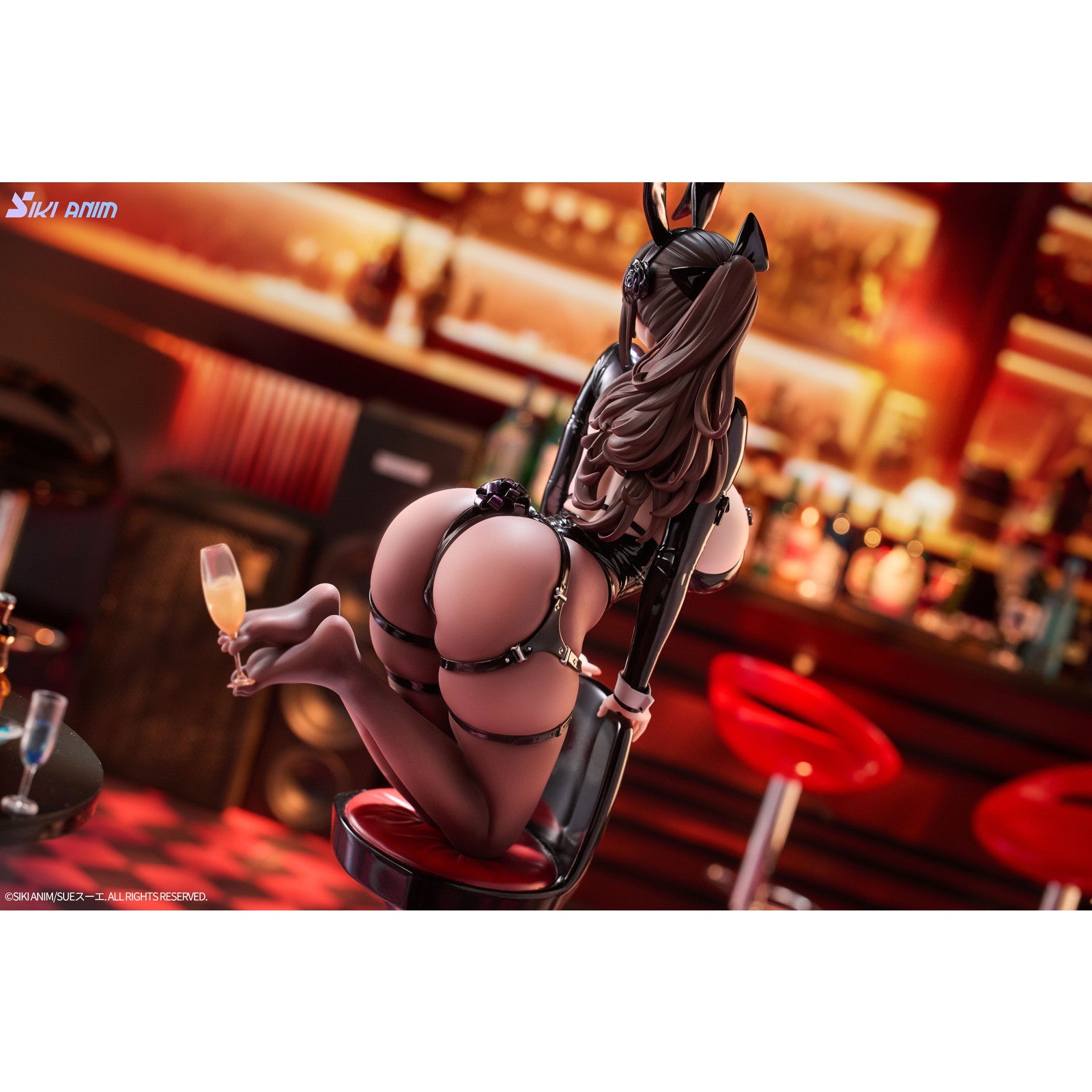 【中古即納】[FIG] 缶バッジ付属 シャンパンとバニーガール・ローゼ(黒ストッキング通常版) 1/6 完成品 フィギュア Siki Anim(シキアニム)(20260731)