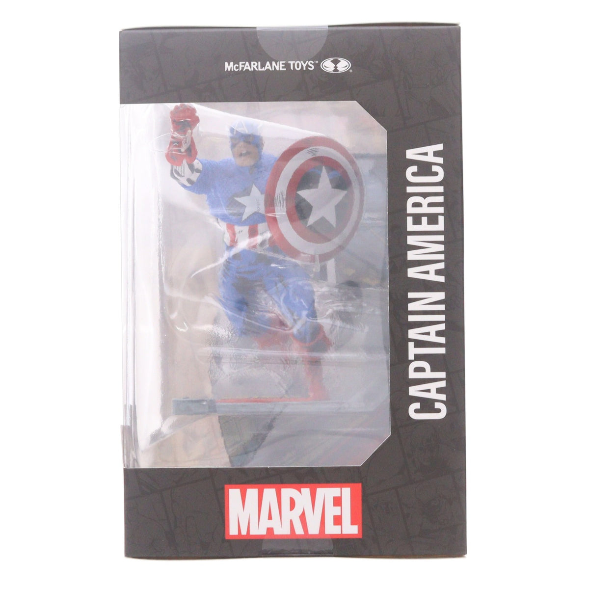 【中古即納】[FIG] シーン・フィギュア #008 キャプテン・アメリカ(ジャック・カービー/Captain America Vol.1 #100) MARVEL COMICS(マーベル・コミック) 1/10 完成品 フィギュア マクファーレン・トイズ(20241031)
