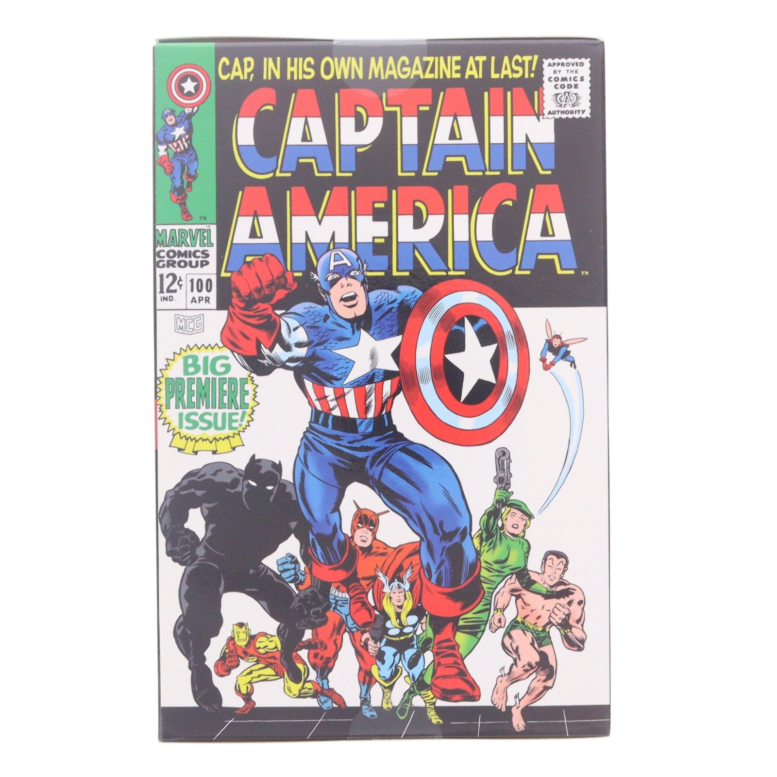 【中古即納】[FIG] シーン・フィギュア #008 キャプテン・アメリカ(ジャック・カービー/Captain America Vol.1 #100) MARVEL COMICS(マーベル・コミック) 1/10 完成品 フィギュア マクファーレン・トイズ(20241031)