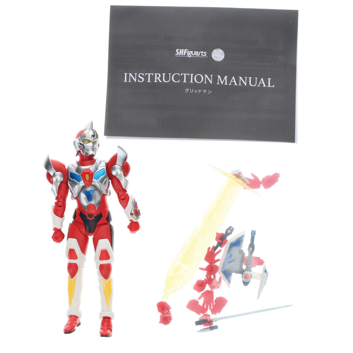 【中古即納】[FIG] 魂ウェブ商店限定 S.H.Figuarts(フィギュアーツ) 真骨彫製法 グリッドマン 電光超人グリッドマン 完成品 可動フィギュア バンダイスピリッツ(20250124)
