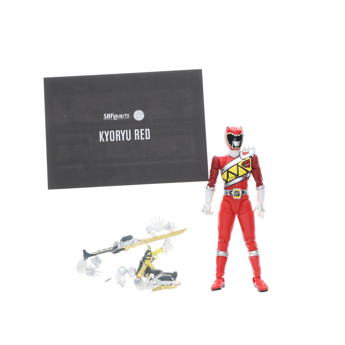 【中古即納】[FIG] S.H.Figuarts(フィギュアーツ) 真骨彫製法 キョウリュウレッド 獣電戦隊キョウリュウジャー 完成品 可動フィギュア バンダイスピリッツ(20240518)