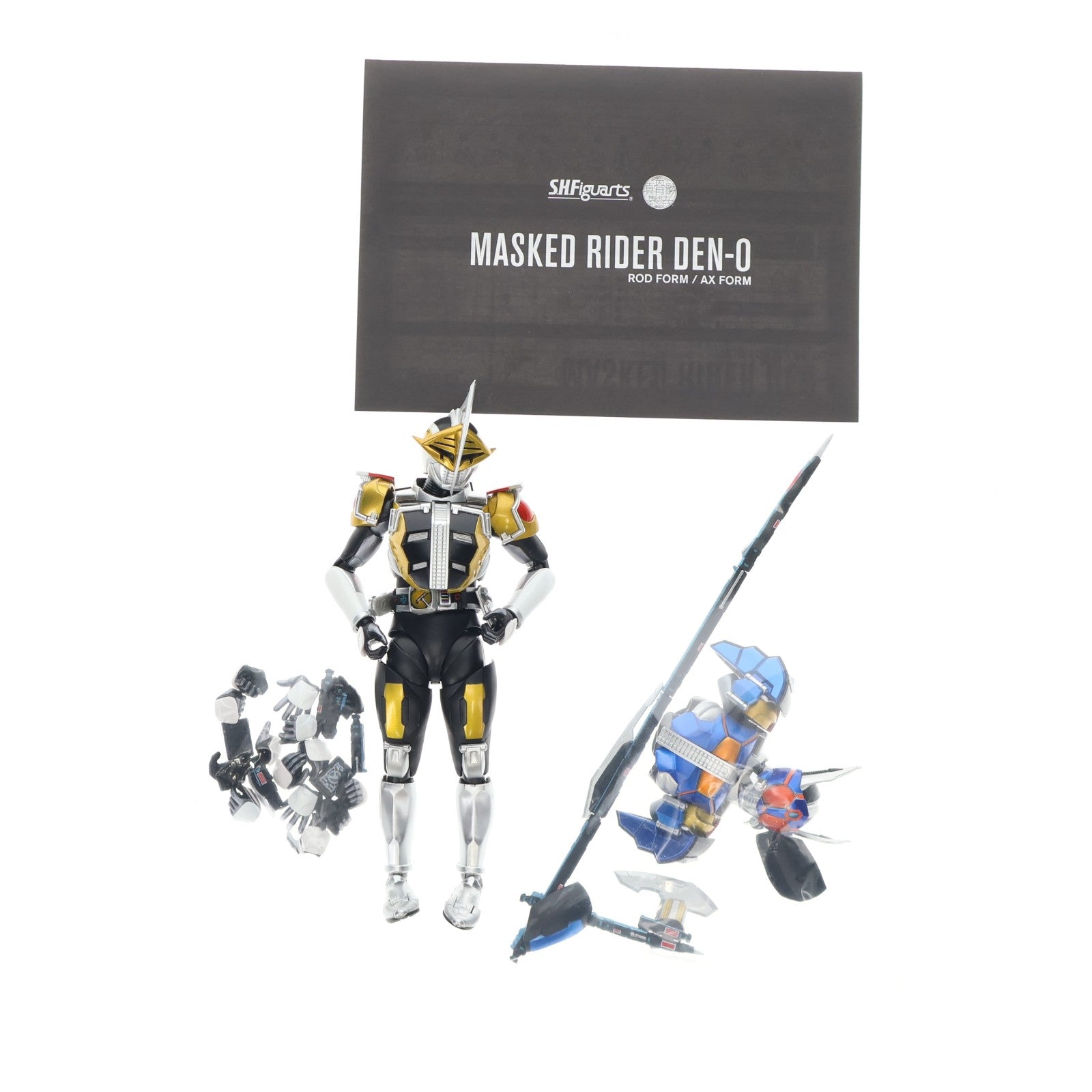 【中古即納】[FIG] 魂ウェブ商店限定 S.H.Figuarts(フィギュアーツ) 真骨彫製法 仮面ライダー電王 ロッドフォーム/アックスフォーム 完成品 可動フィギュア バンダイスピリッツ(20220228)