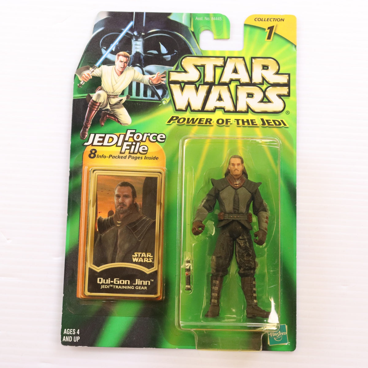 【中古即納】[FIG] スター・ウォーズ パワー・オブ・ザ・ジェダイ ベーシックフィギュア クワイ=ガン・ジン ジェダイトレーニングギアバージョン STAR WARS 完成品 可動フィギュア トミー(20011231)