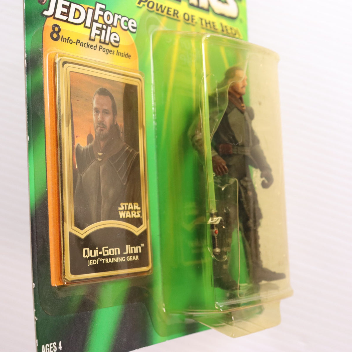 【中古即納】[FIG] スター・ウォーズ パワー・オブ・ザ・ジェダイ ベーシックフィギュア クワイ=ガン・ジン ジェダイトレーニングギアバージョン STAR WARS 完成品 可動フィギュア トミー(20011231)